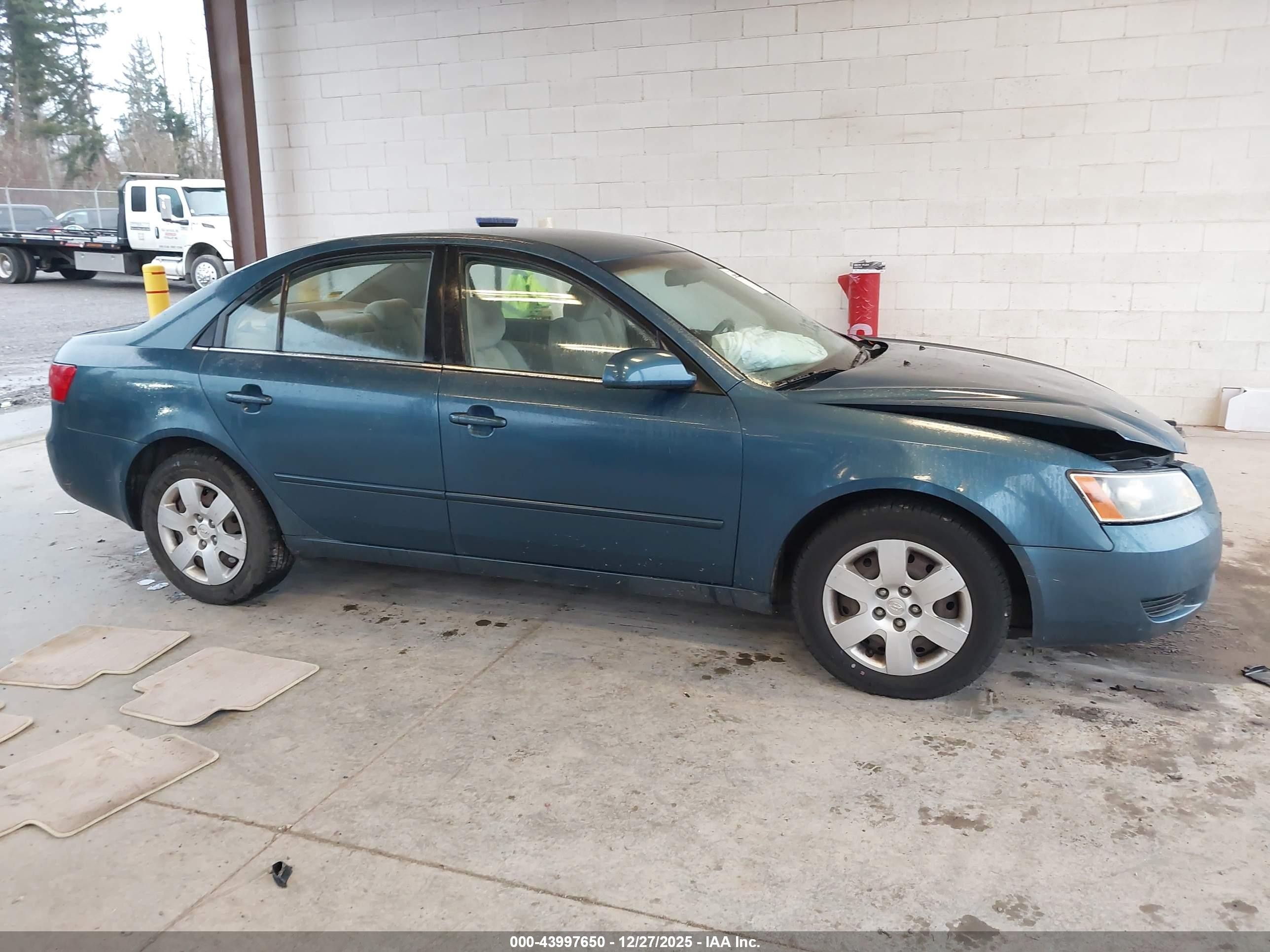 2007 Hyundai Sonata Gls Blue vin: 5NPET46CX7H233547