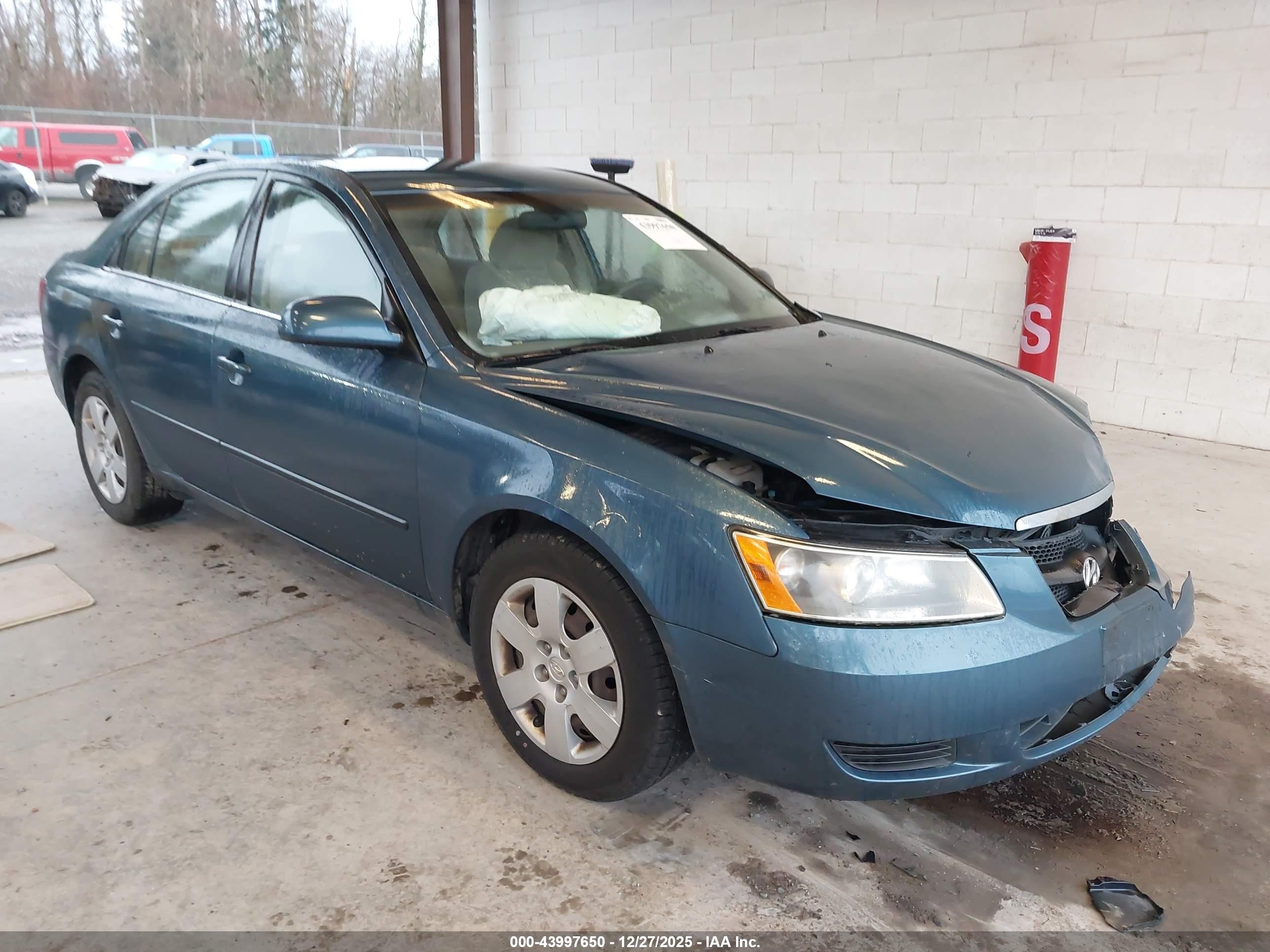 2007 Hyundai Sonata Gls Blue vin: 5NPET46CX7H233547