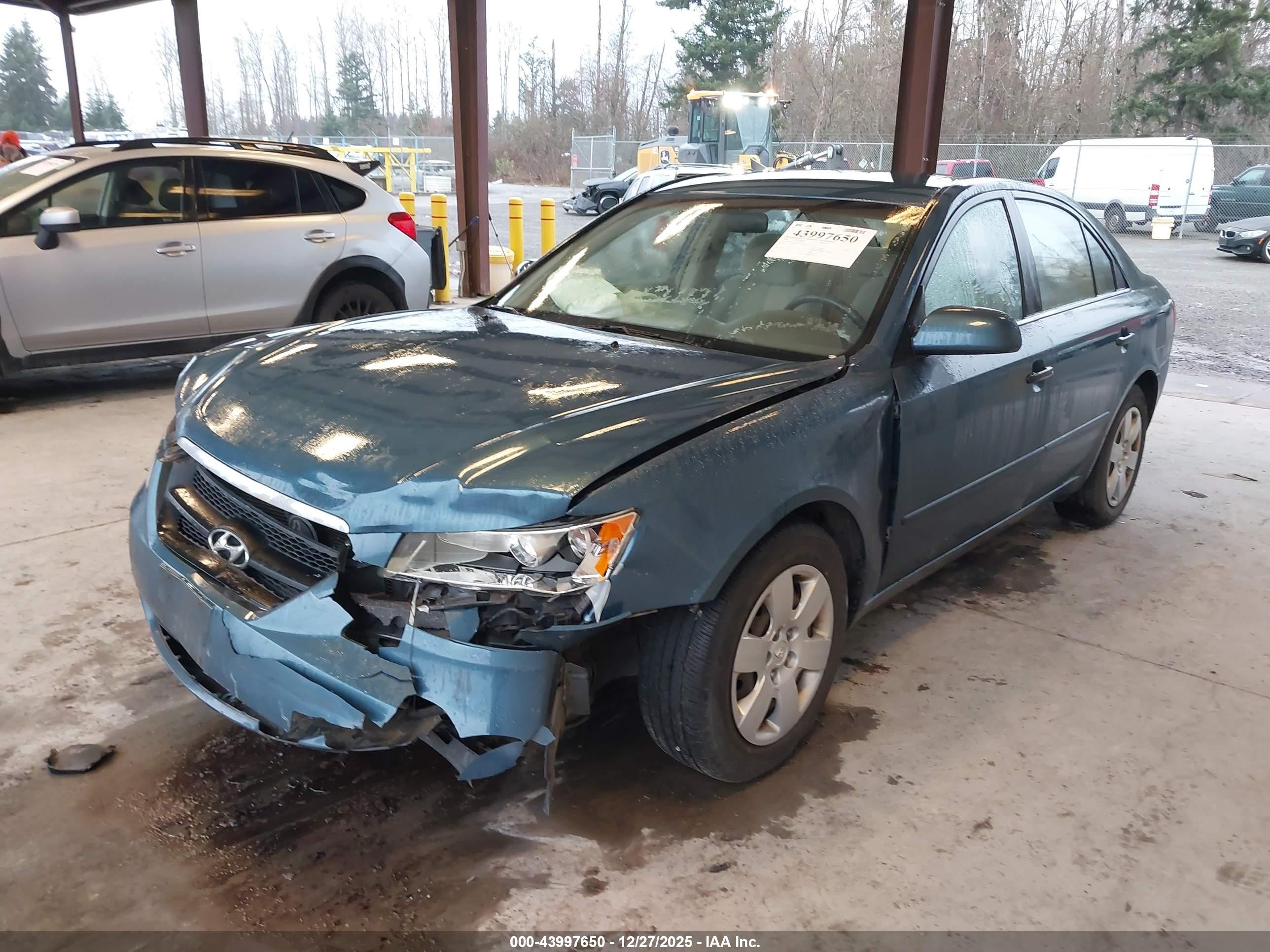 2007 Hyundai Sonata Gls Blue vin: 5NPET46CX7H233547