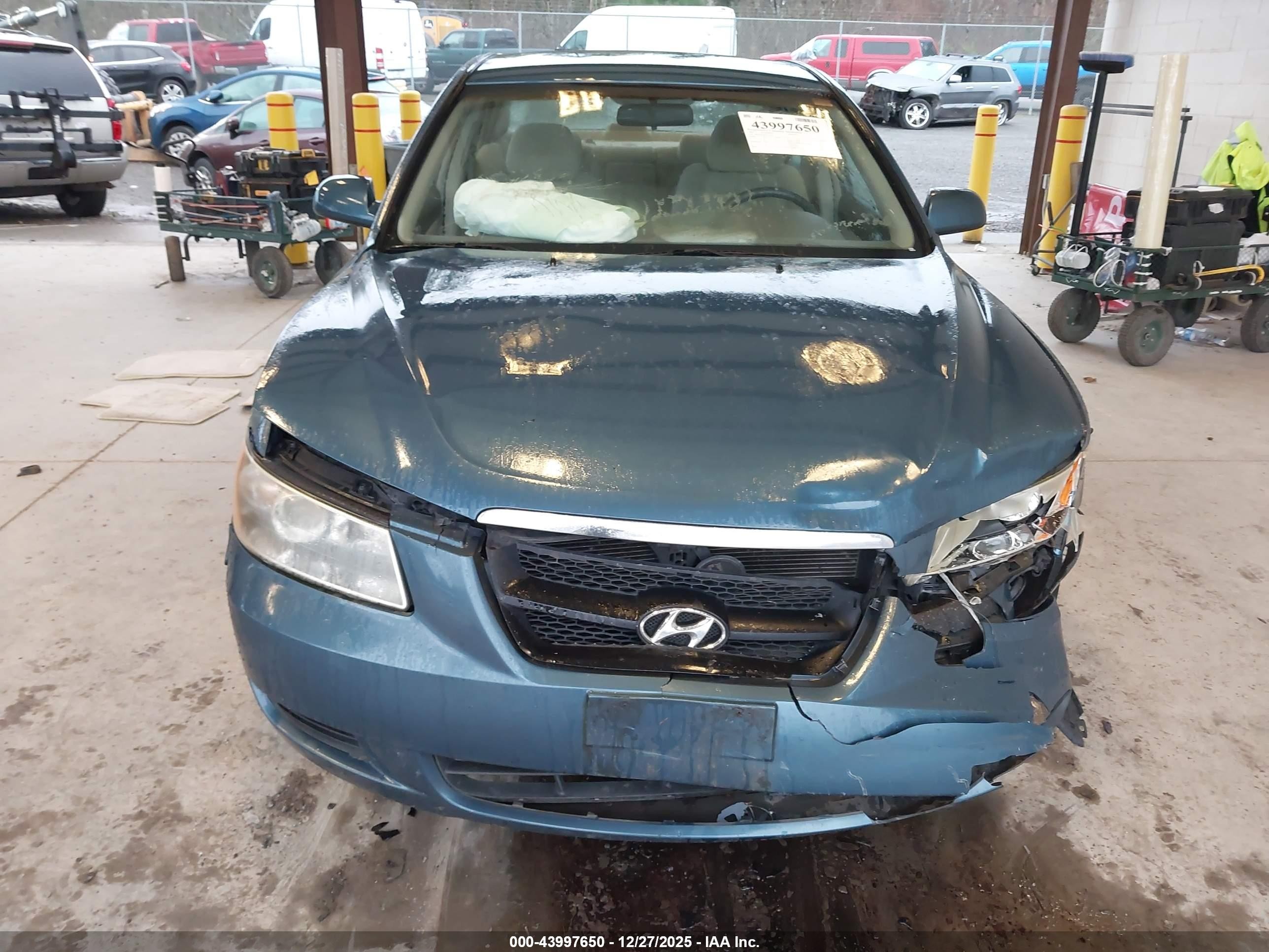 2007 Hyundai Sonata Gls Blue vin: 5NPET46CX7H233547