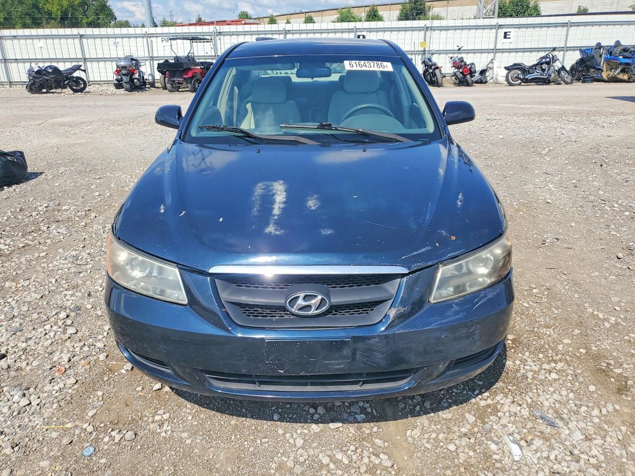 2007 Hyundai Sonata Gls Blue vin: 5NPET46CX7H244564