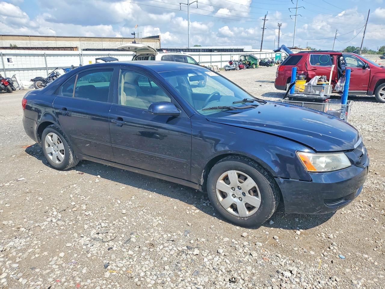 2007 Hyundai Sonata Gls Blue vin: 5NPET46CX7H244564