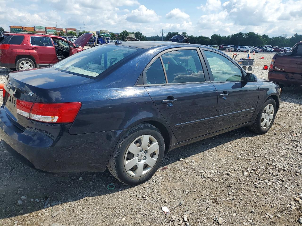 2007 Hyundai Sonata Gls Blue vin: 5NPET46CX7H244564