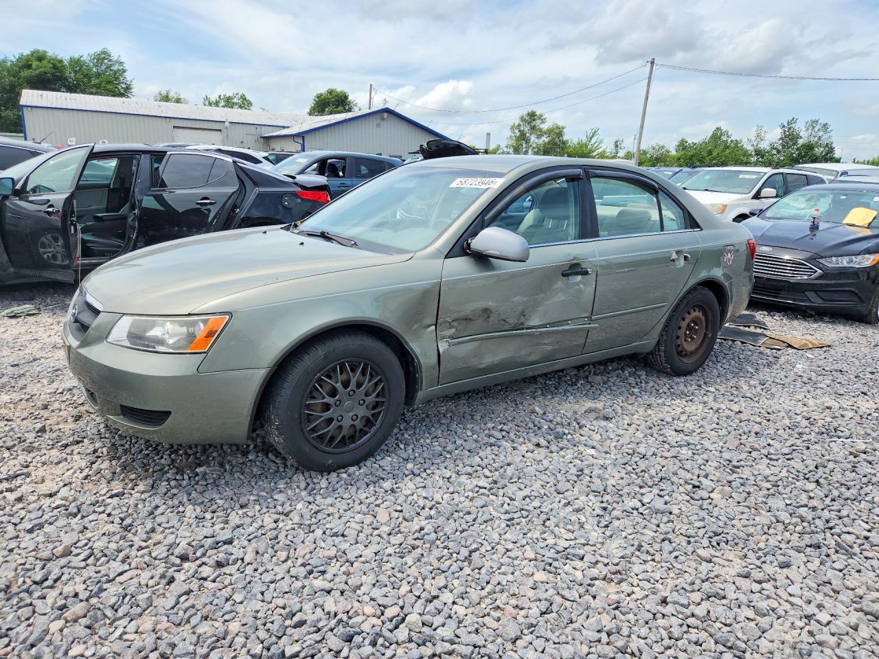 2007 Hyundai Sonata Gls Green vin: 5NPET46CX7H268833