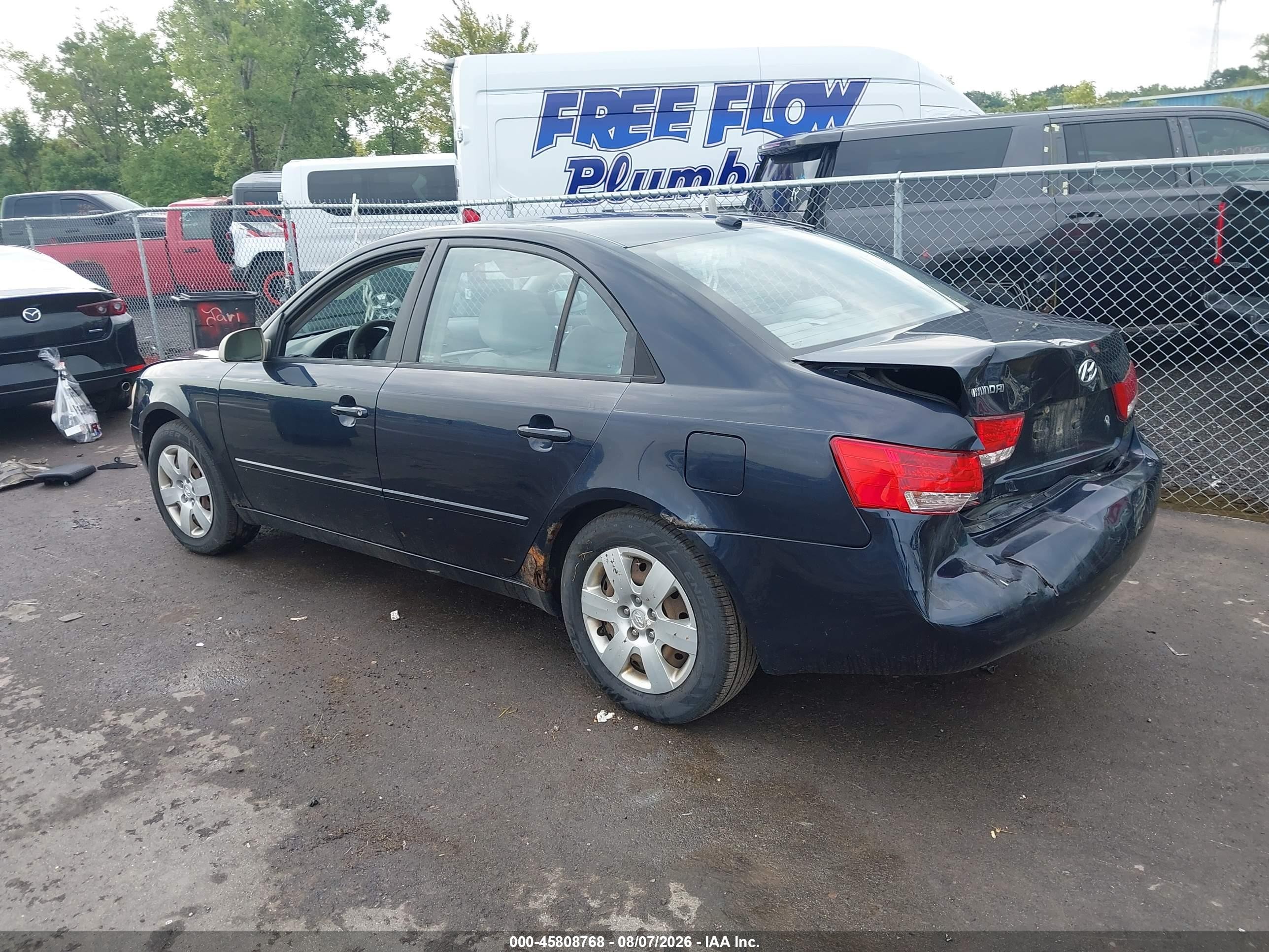2007 Hyundai Sonata Gls/gls W/xm Dark Blue vin: 5NPET46CX7H274874