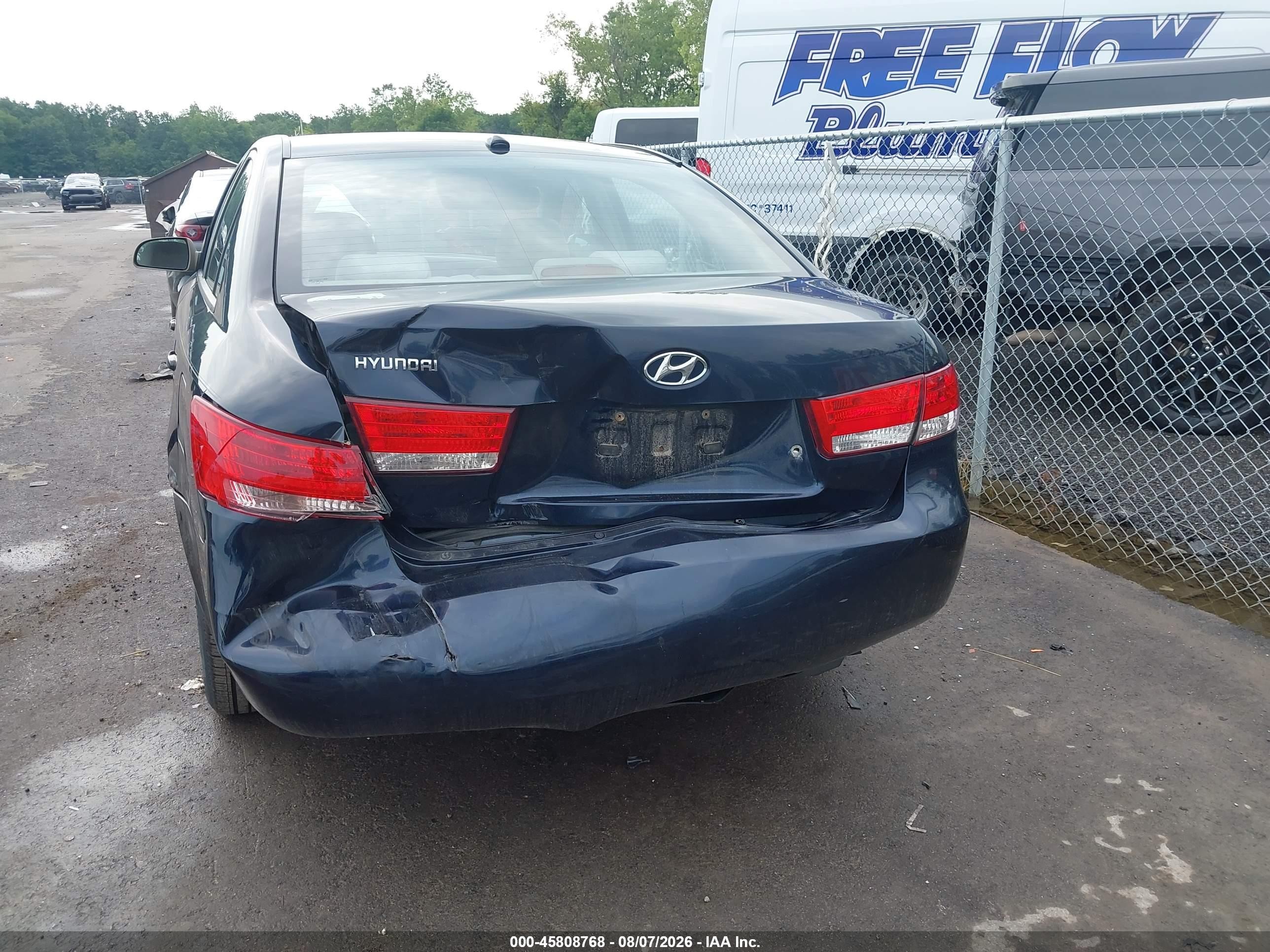 2007 Hyundai Sonata Gls/gls W/xm Dark Blue vin: 5NPET46CX7H274874