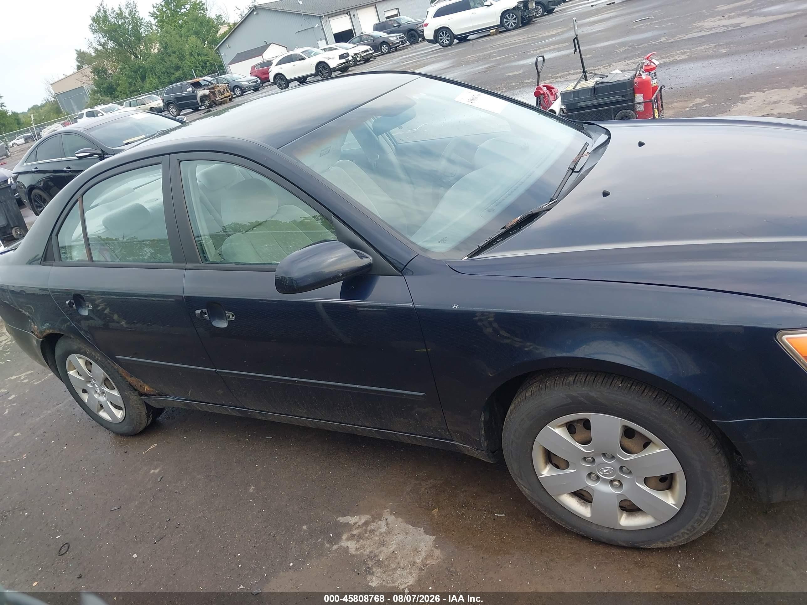 2007 Hyundai Sonata Gls/gls W/xm Dark Blue vin: 5NPET46CX7H274874