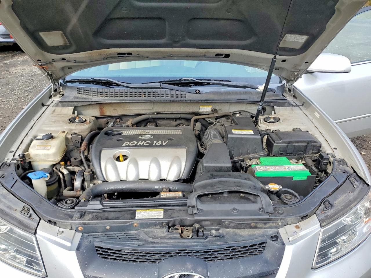 2008 Hyundai Sonata Gls Silver vin: 5NPET46CX8H305221