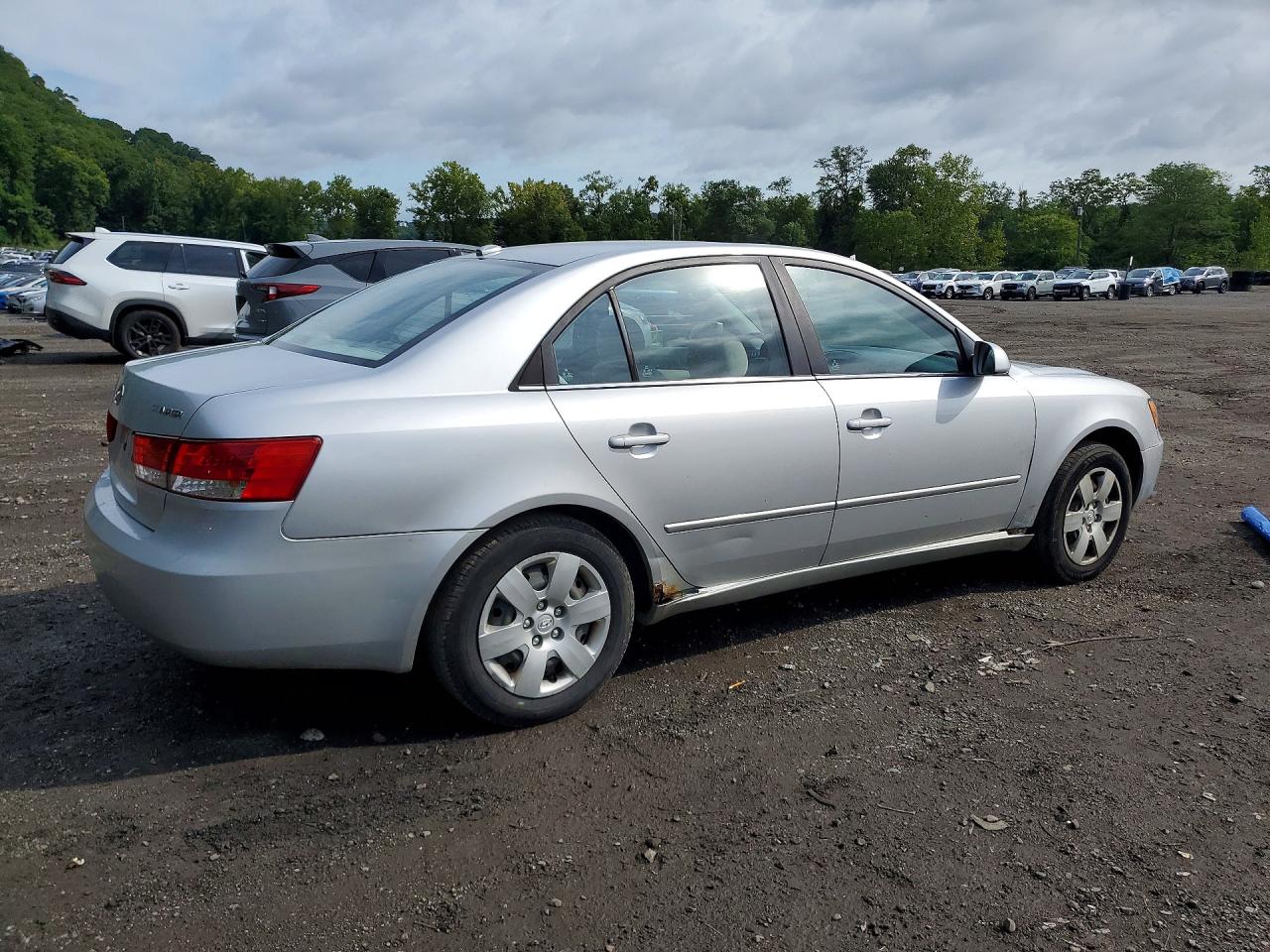 2008 Hyundai Sonata Gls Silver vin: 5NPET46CX8H305221