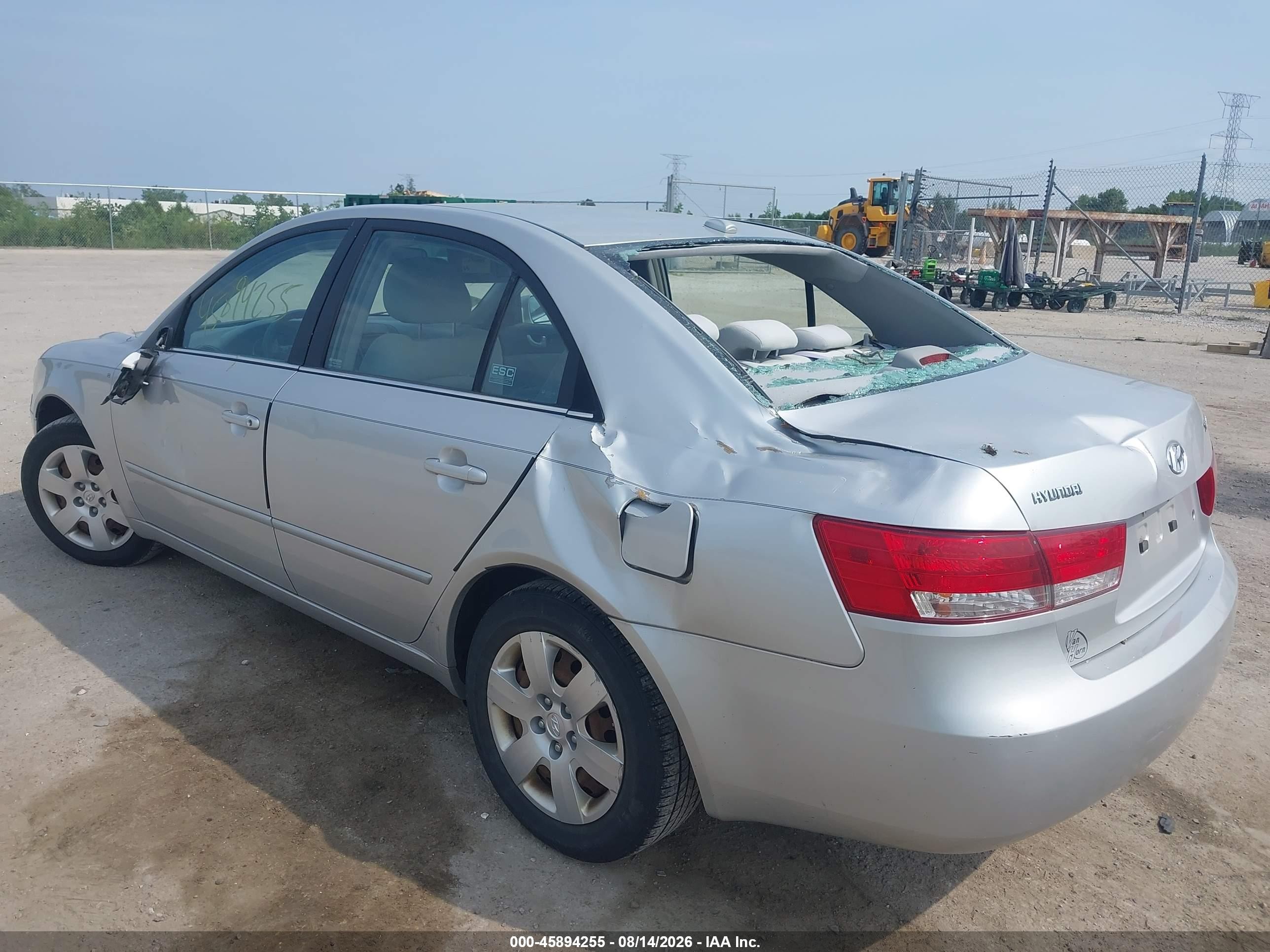 2008 Hyundai Sonata Gls Серебряный vin: 5NPET46CX8H312847