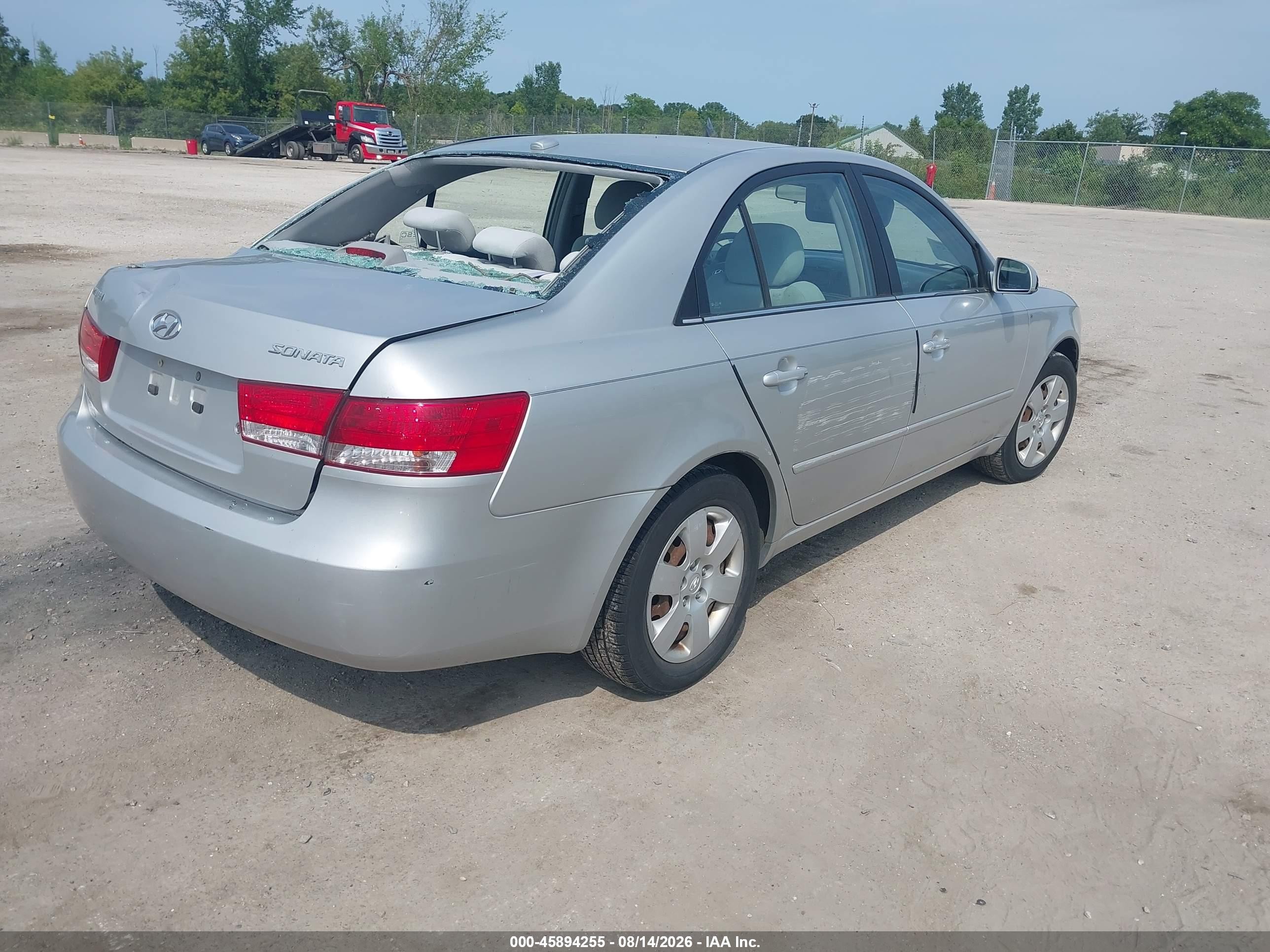 2008 Hyundai Sonata Gls Серебряный vin: 5NPET46CX8H312847