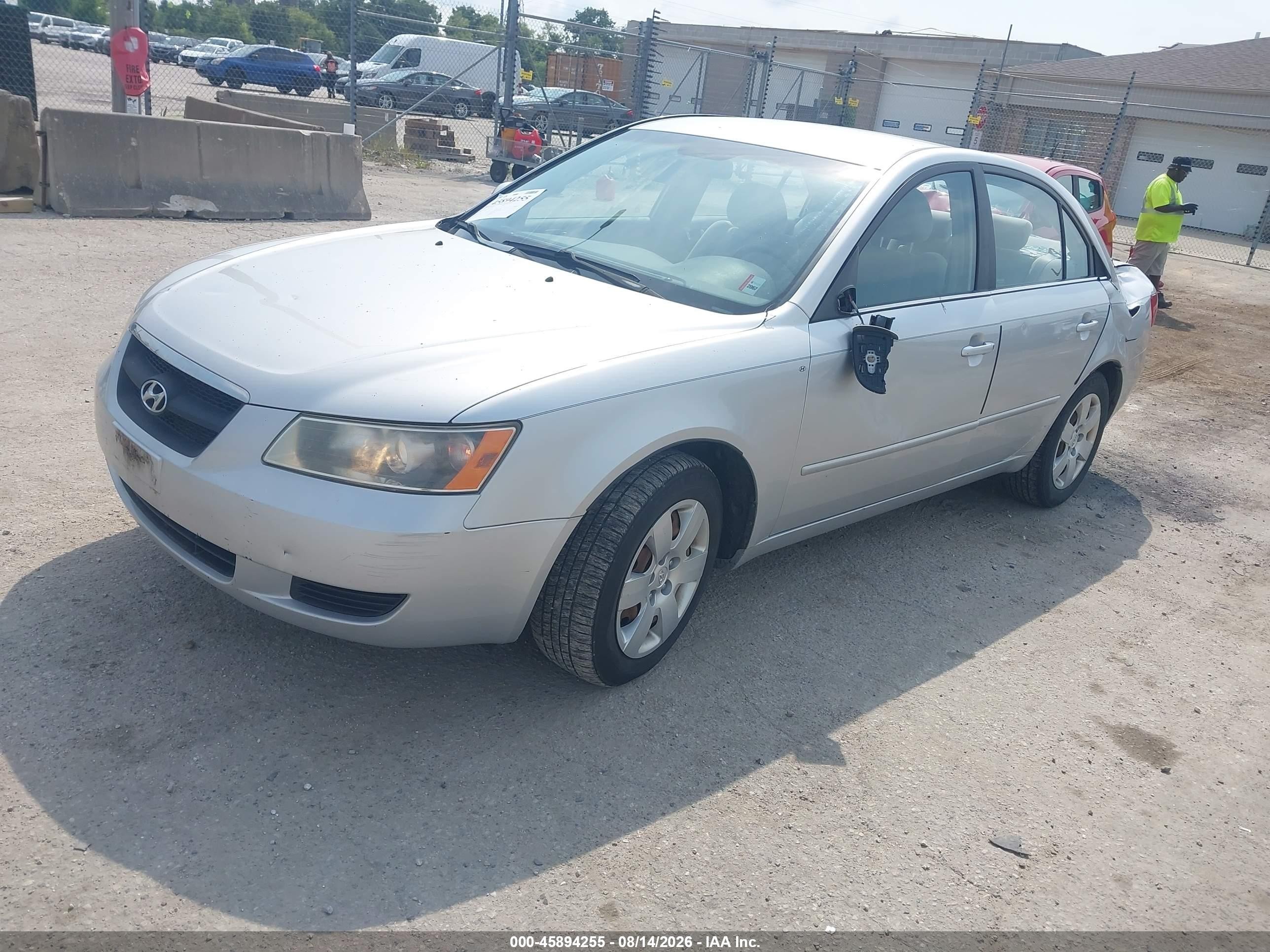 2008 Hyundai Sonata Gls Серебряный vin: 5NPET46CX8H312847