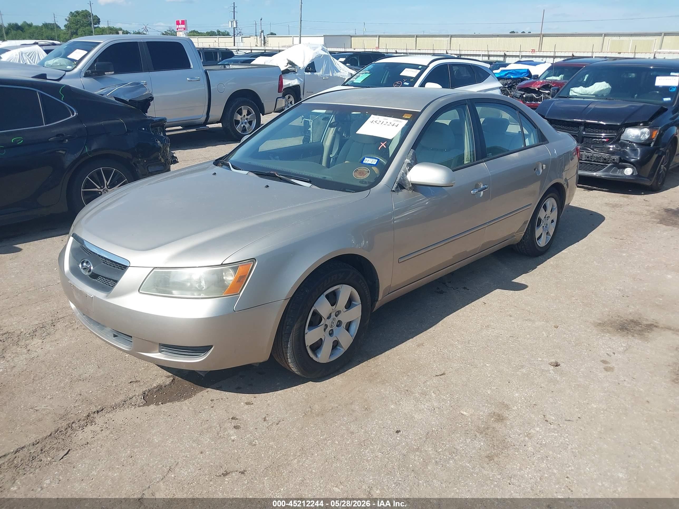 2008 Hyundai Sonata Gls Золотой vin: 5NPET46CX8H314436