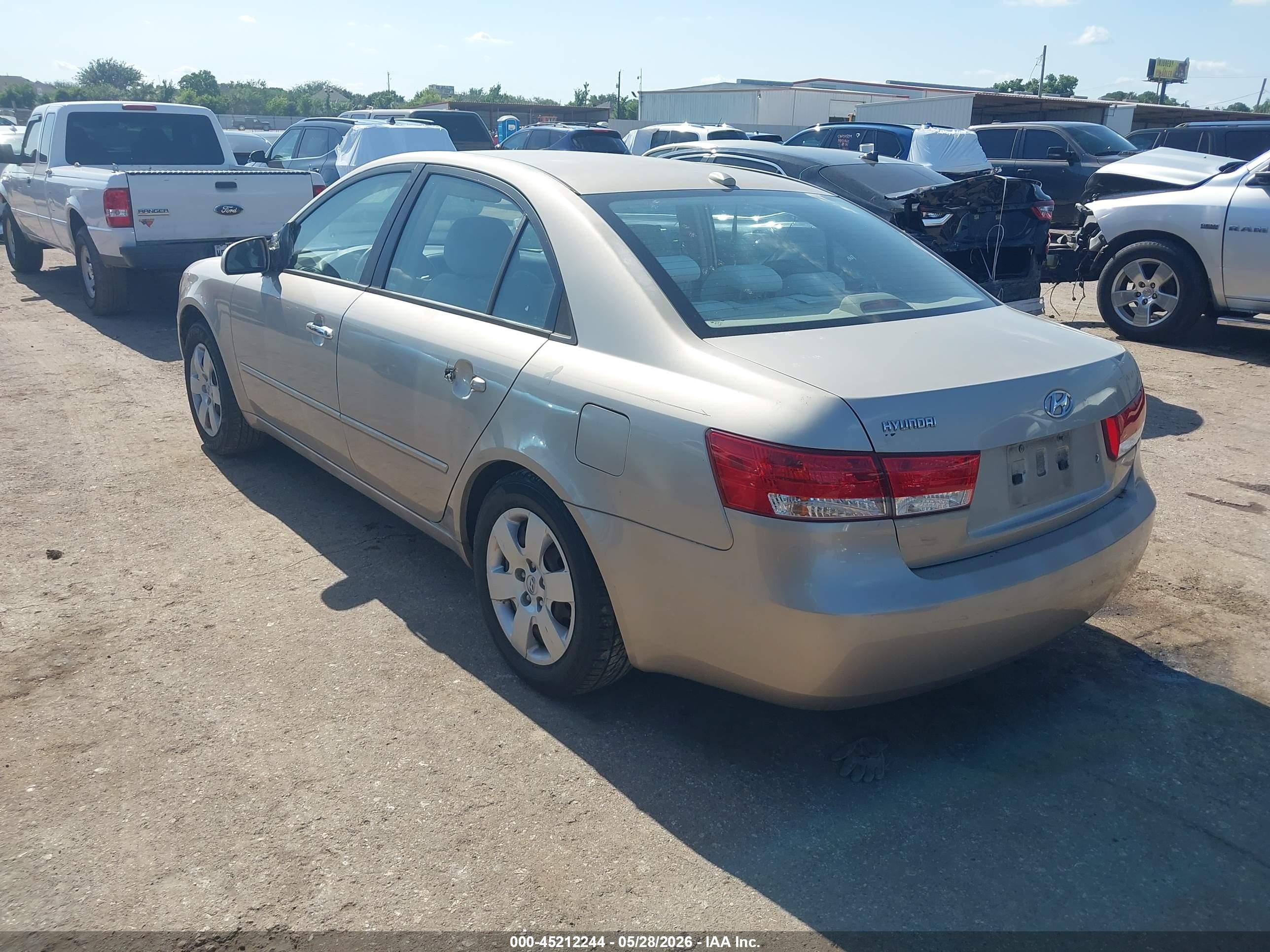 2008 Hyundai Sonata Gls Золотой vin: 5NPET46CX8H314436