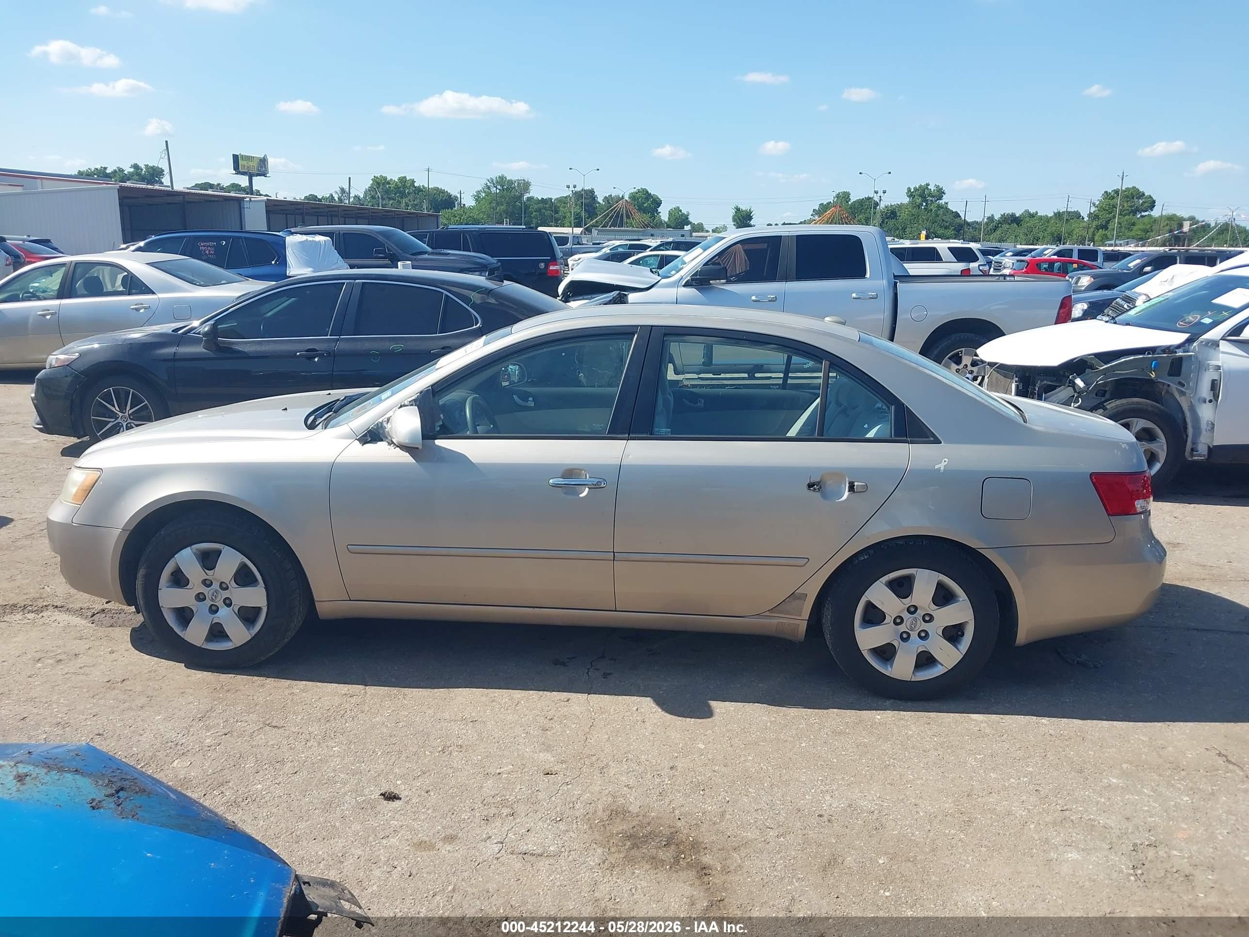2008 Hyundai Sonata Gls Золотой vin: 5NPET46CX8H314436