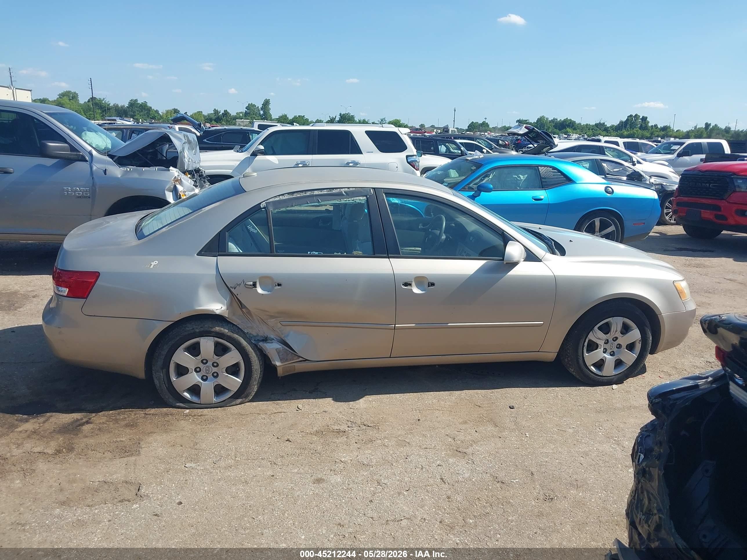 2008 Hyundai Sonata Gls Золотой vin: 5NPET46CX8H314436