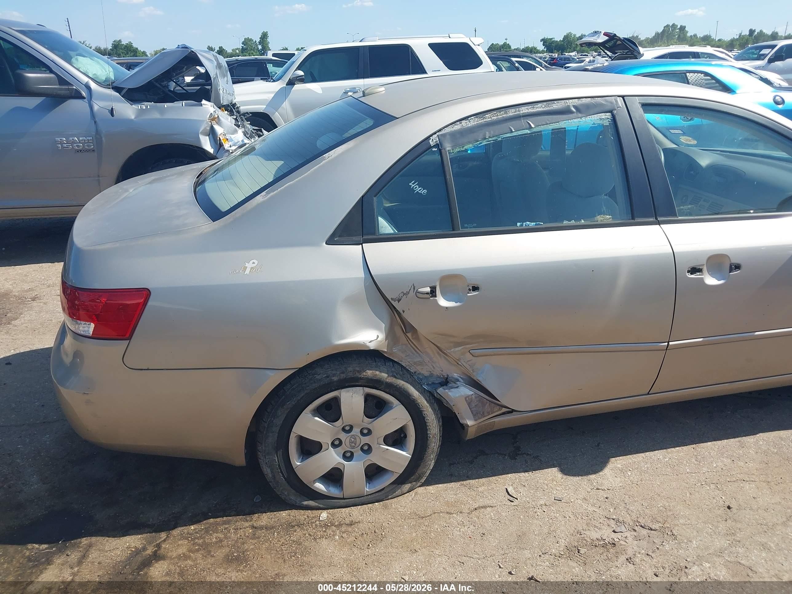 2008 Hyundai Sonata Gls Золотой vin: 5NPET46CX8H314436