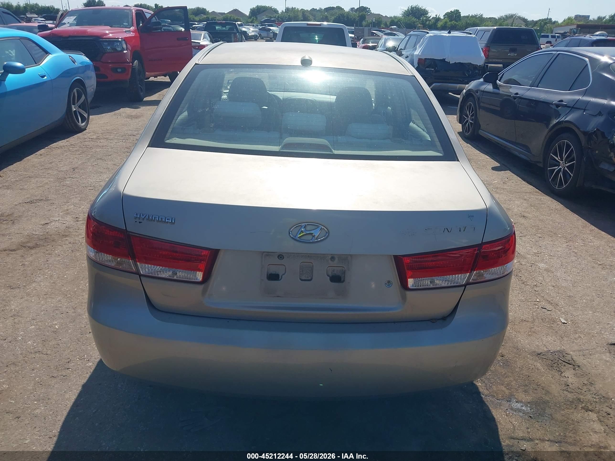 2008 Hyundai Sonata Gls Золотой vin: 5NPET46CX8H314436