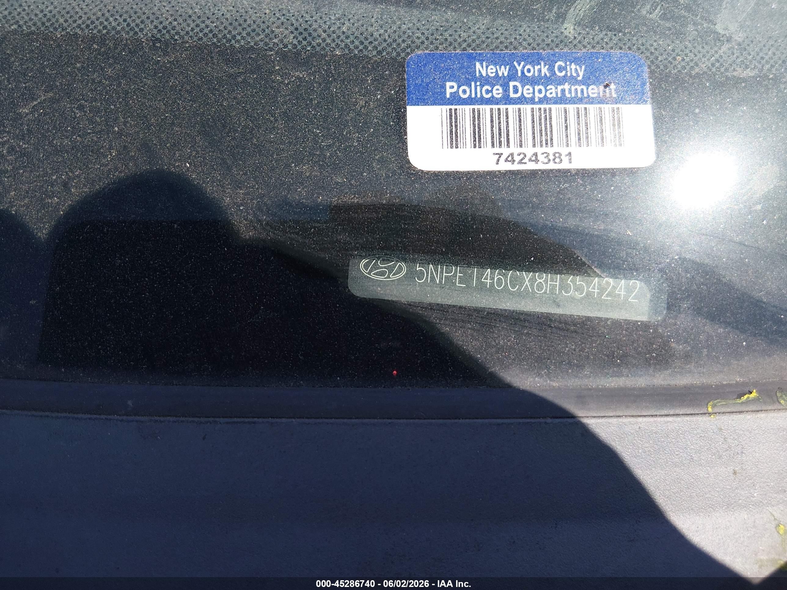 2008 Hyundai Sonata Gls Silver vin: 5NPET46CX8H354242