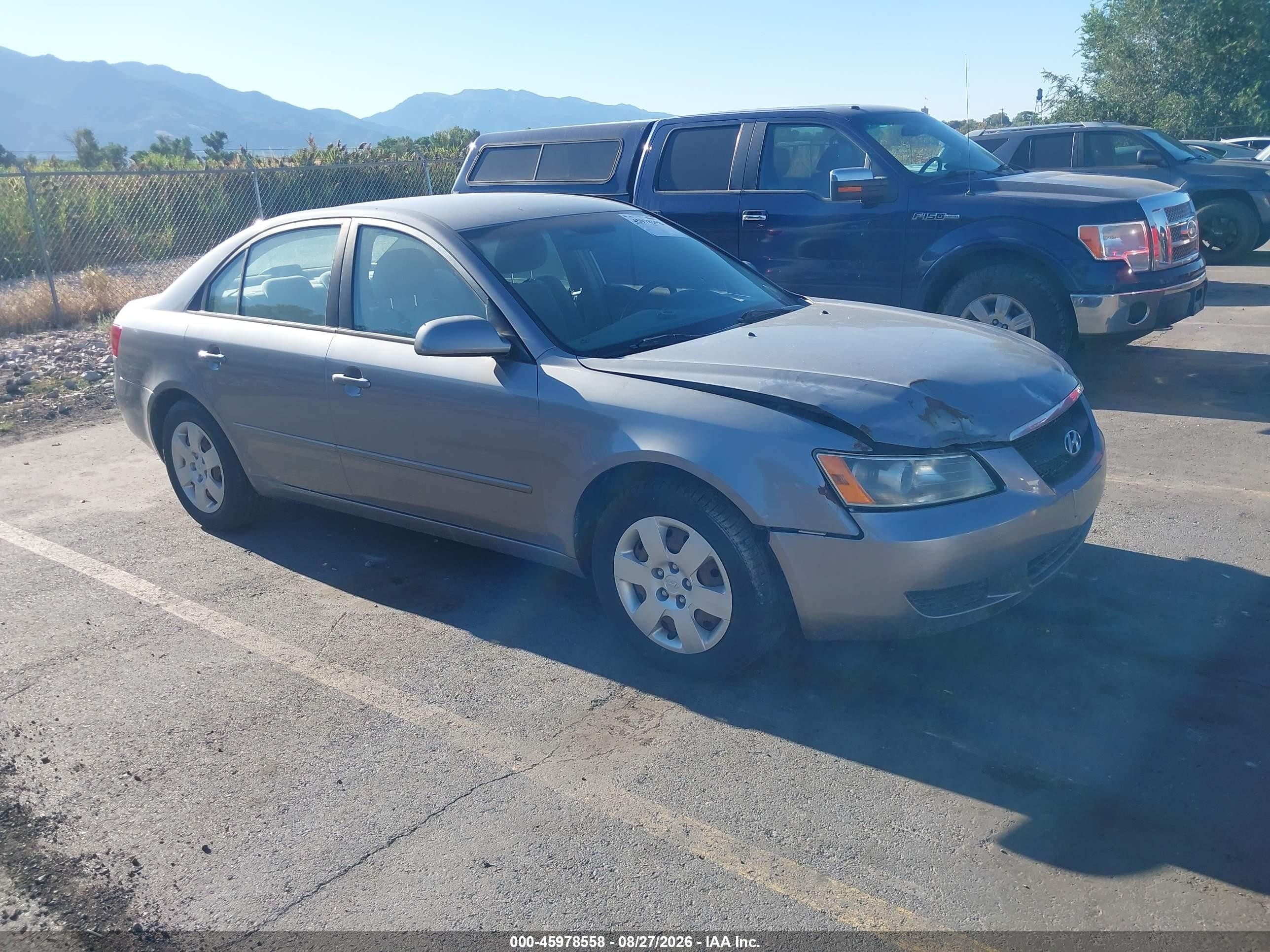 2008 Hyundai Sonata Gls Серебряный vin: 5NPET46CX8H376208