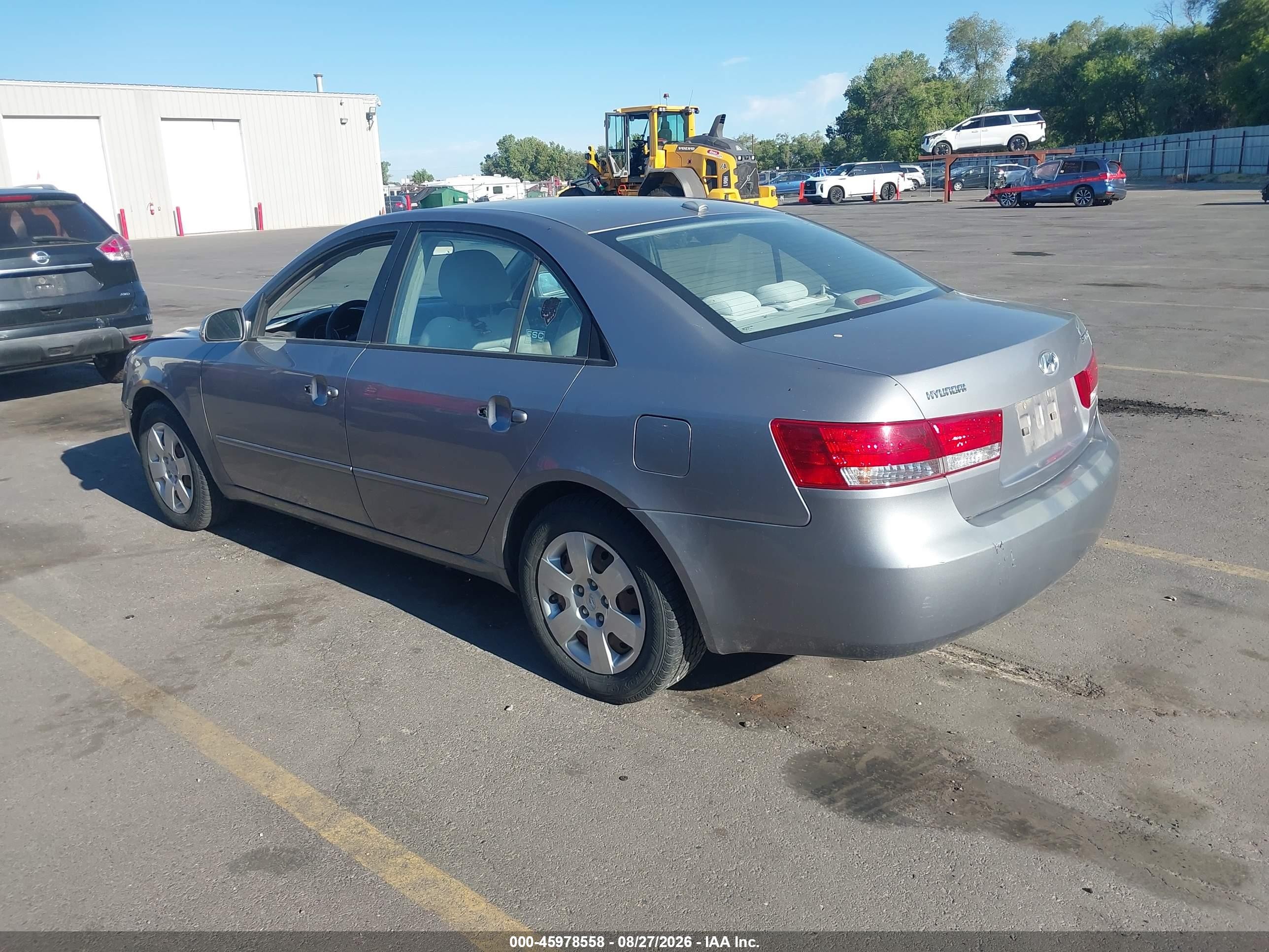 2008 Hyundai Sonata Gls Серебряный vin: 5NPET46CX8H376208