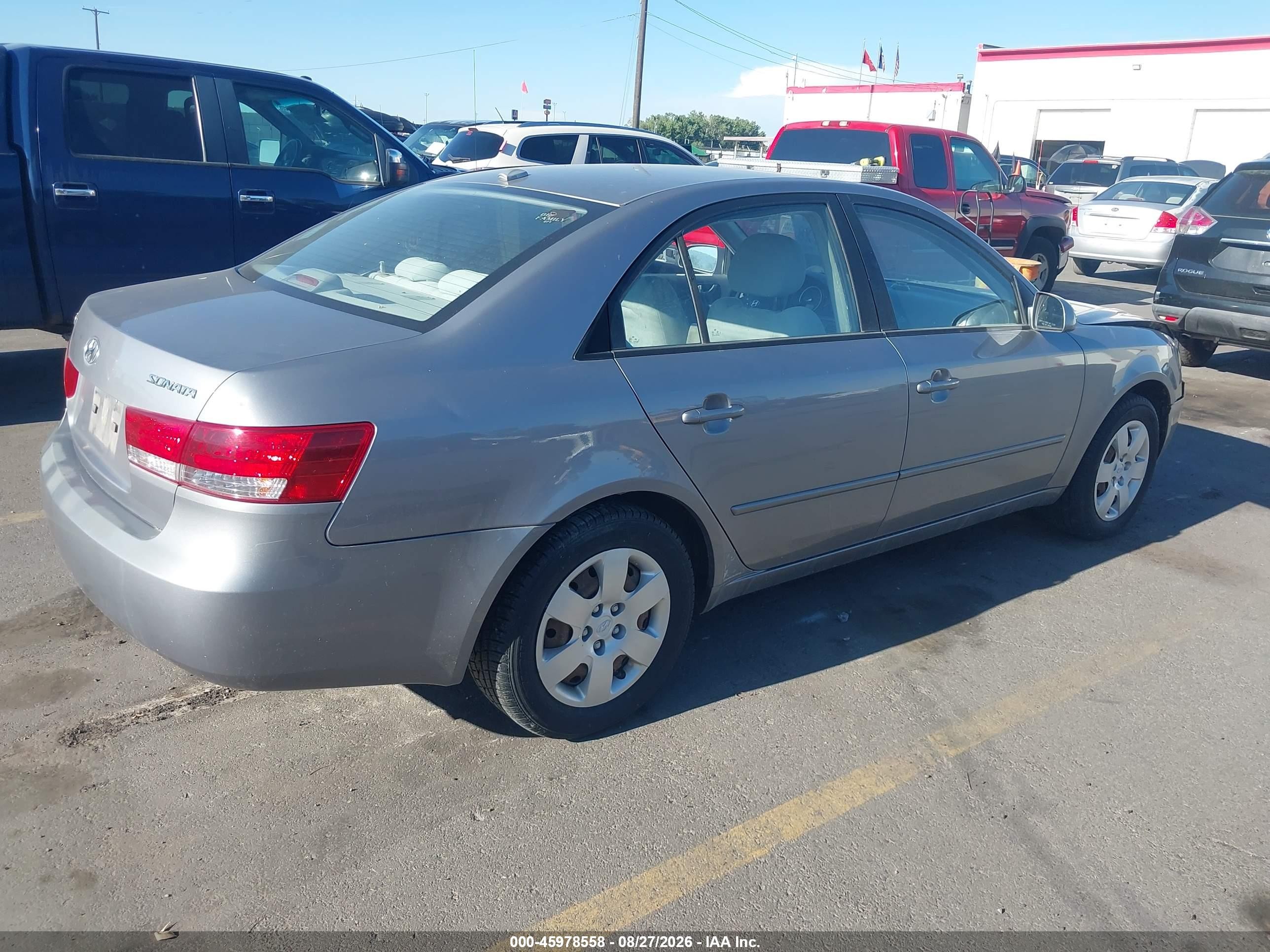 2008 Hyundai Sonata Gls Серебряный vin: 5NPET46CX8H376208