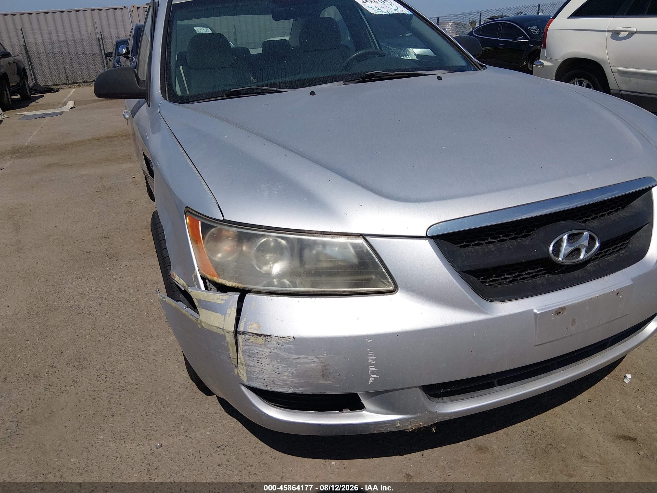 2008 Hyundai Sonata Gls Серебряный vin: 5NPET46CX8H388861