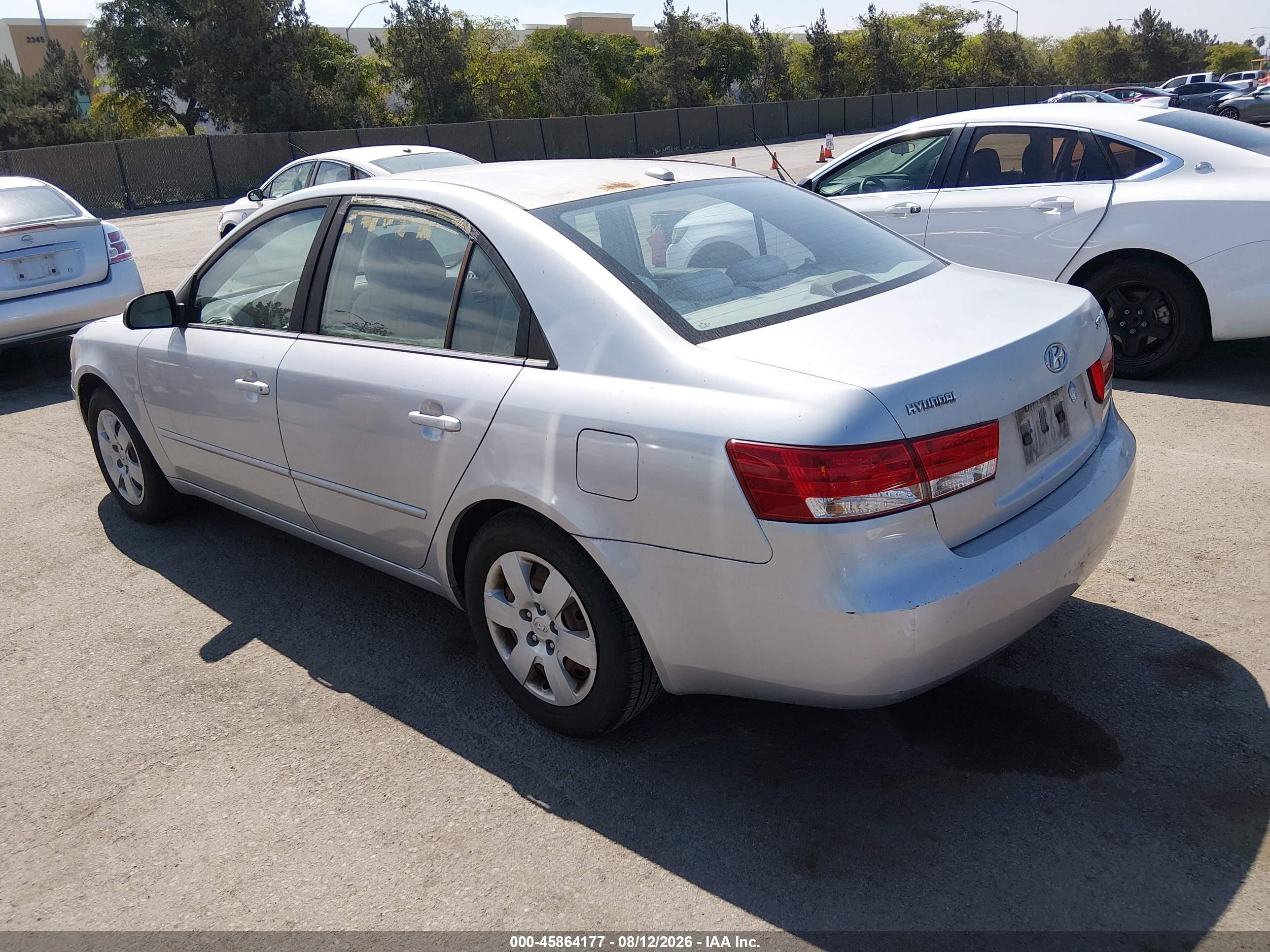 2008 Hyundai Sonata Gls Серебряный vin: 5NPET46CX8H388861