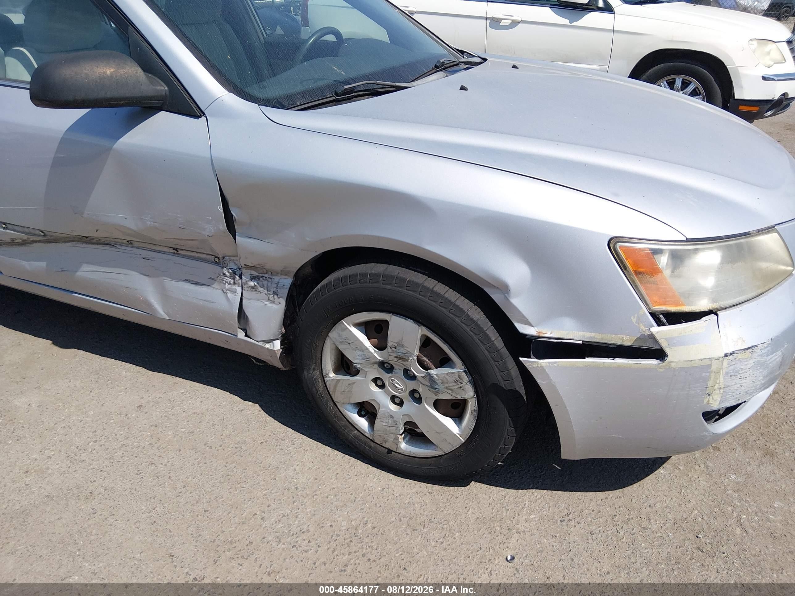 2008 Hyundai Sonata Gls Серебряный vin: 5NPET46CX8H388861
