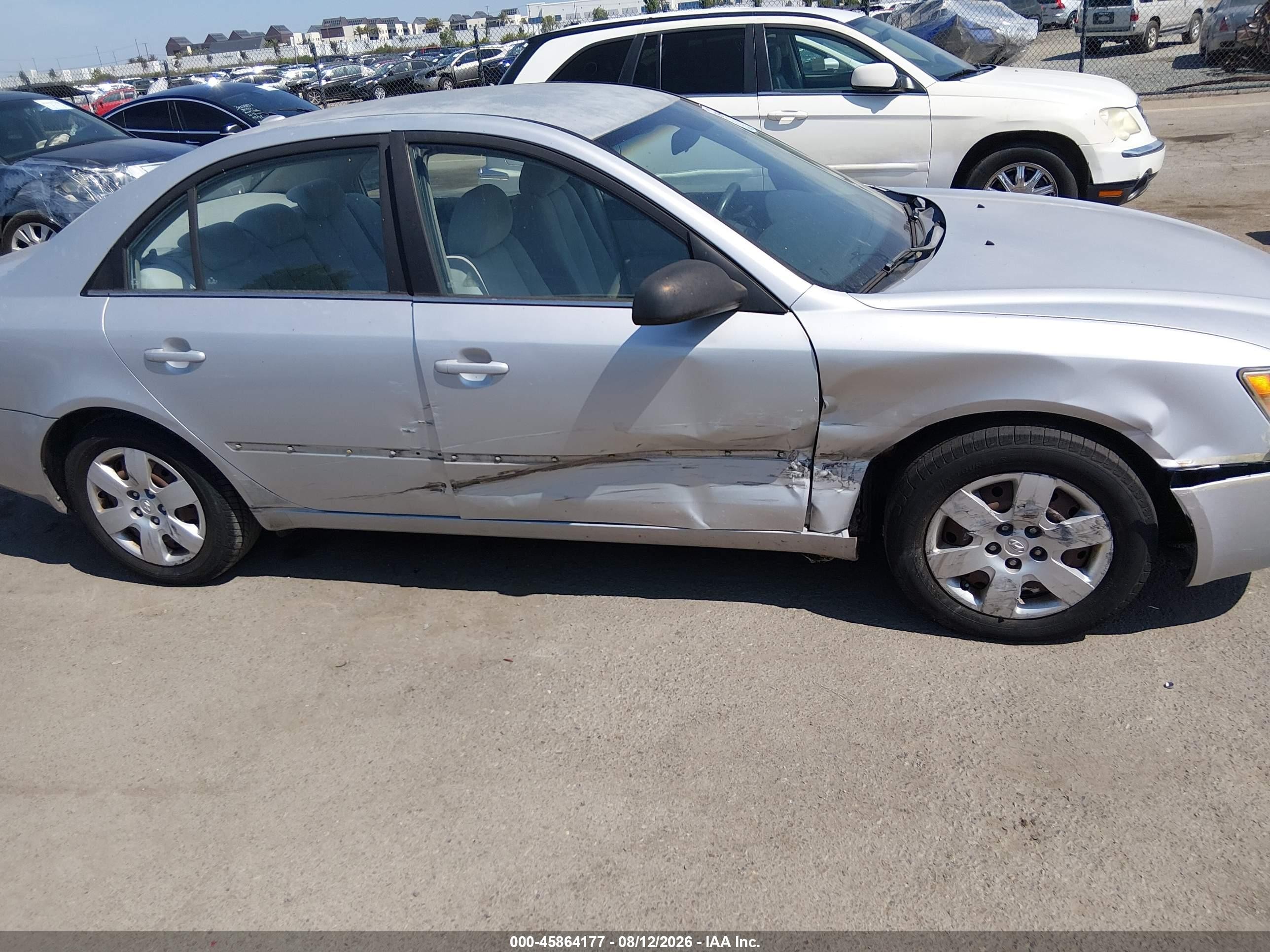 2008 Hyundai Sonata Gls Серебряный vin: 5NPET46CX8H388861