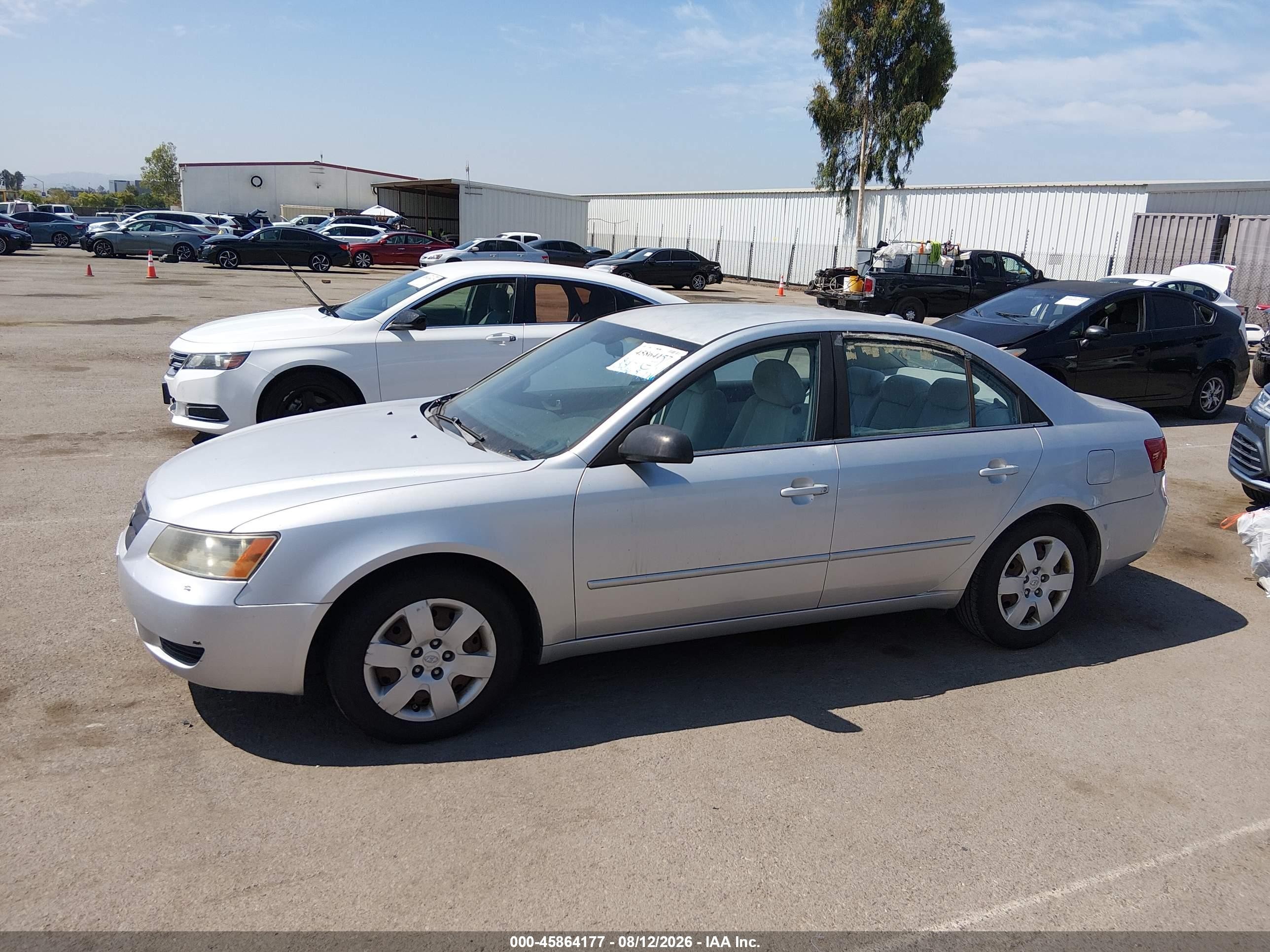 2008 Hyundai Sonata Gls Серебряный vin: 5NPET46CX8H388861