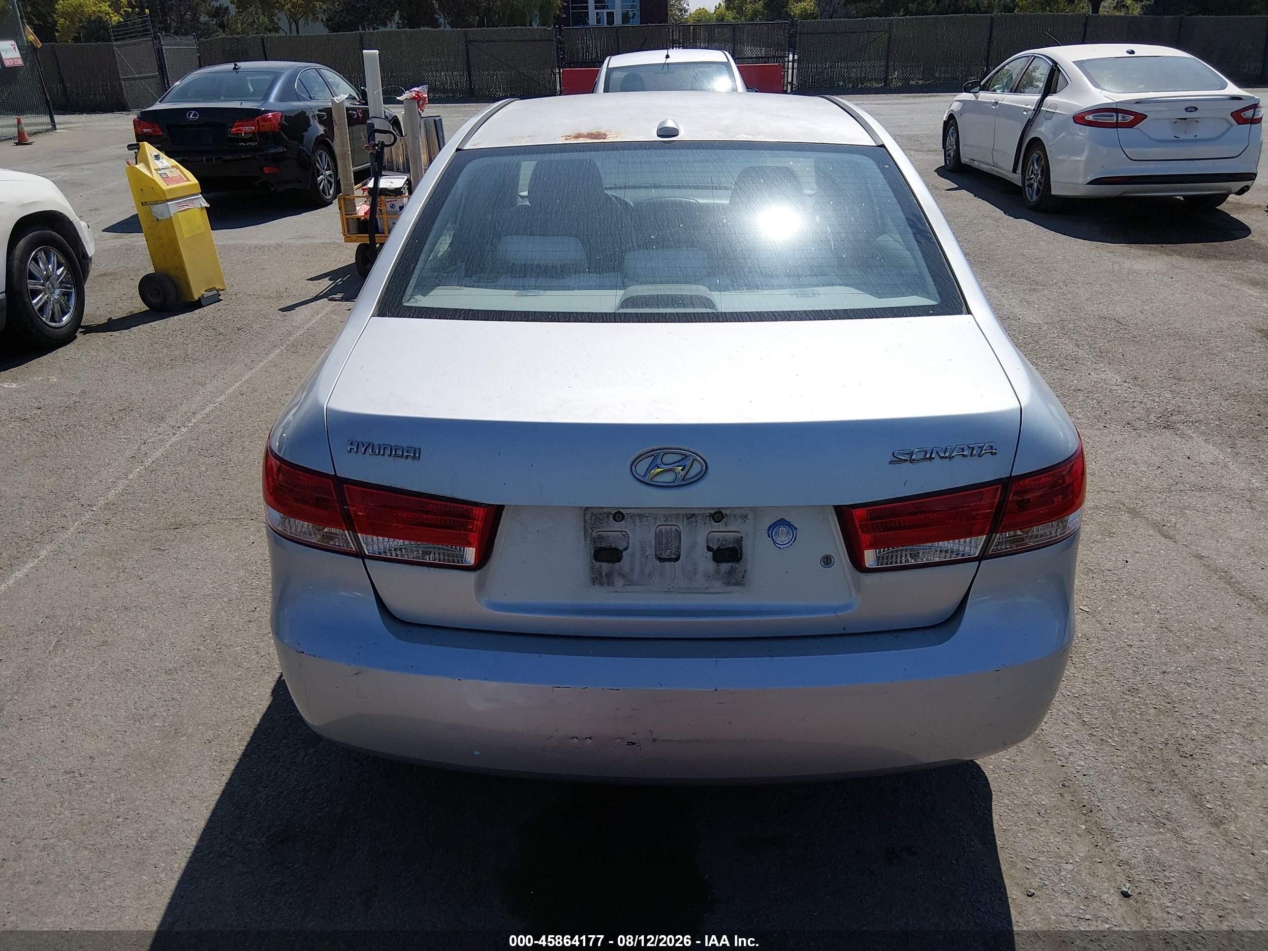 2008 Hyundai Sonata Gls Серебряный vin: 5NPET46CX8H388861