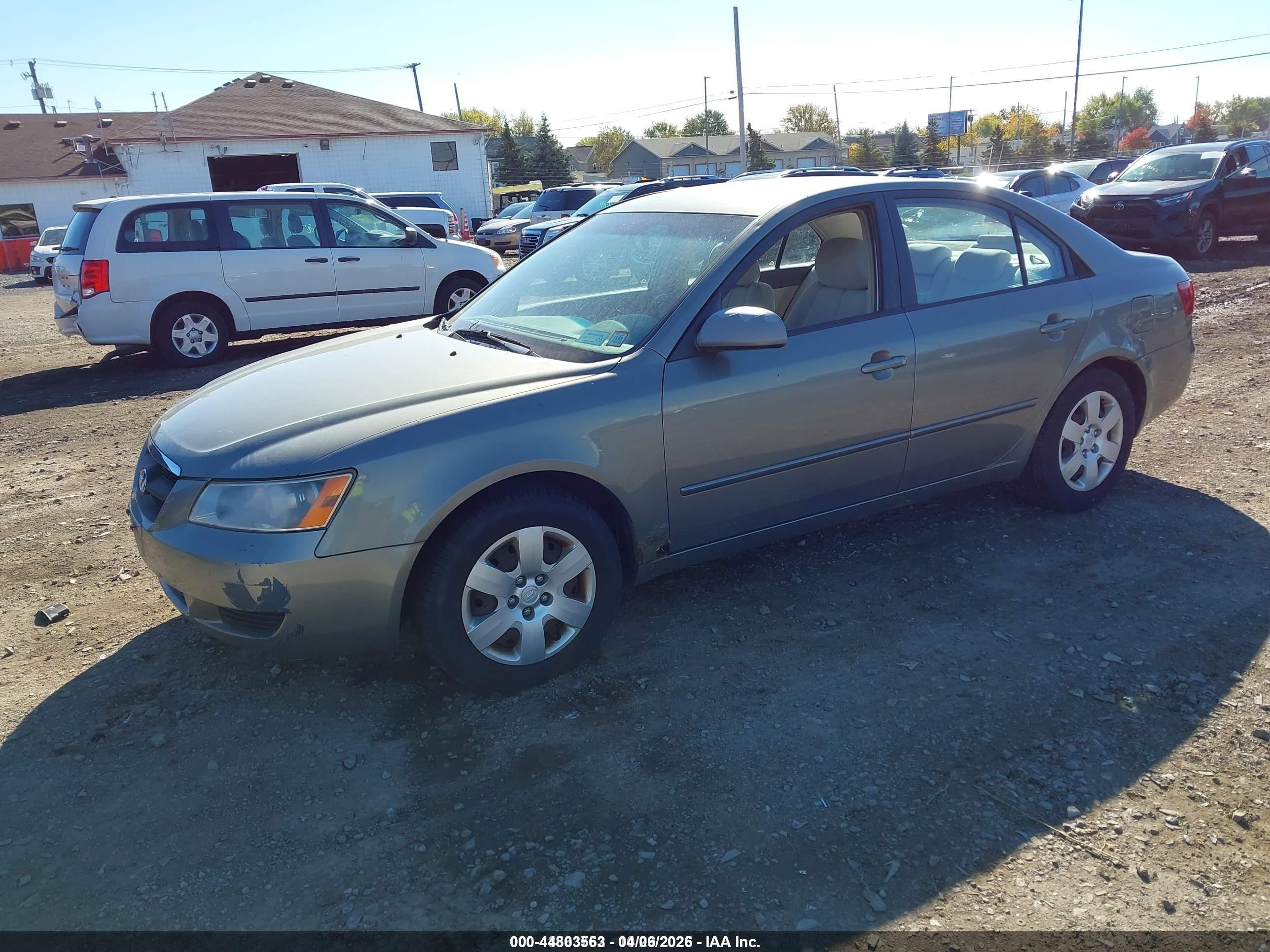 2008 Hyundai Sonata Gls Green vin: 5NPET46CX8H395745