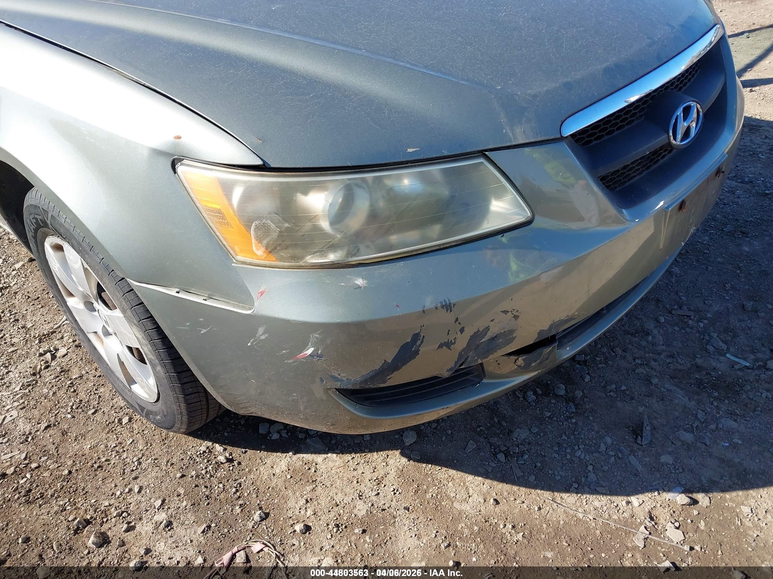 2008 Hyundai Sonata Gls Green vin: 5NPET46CX8H395745