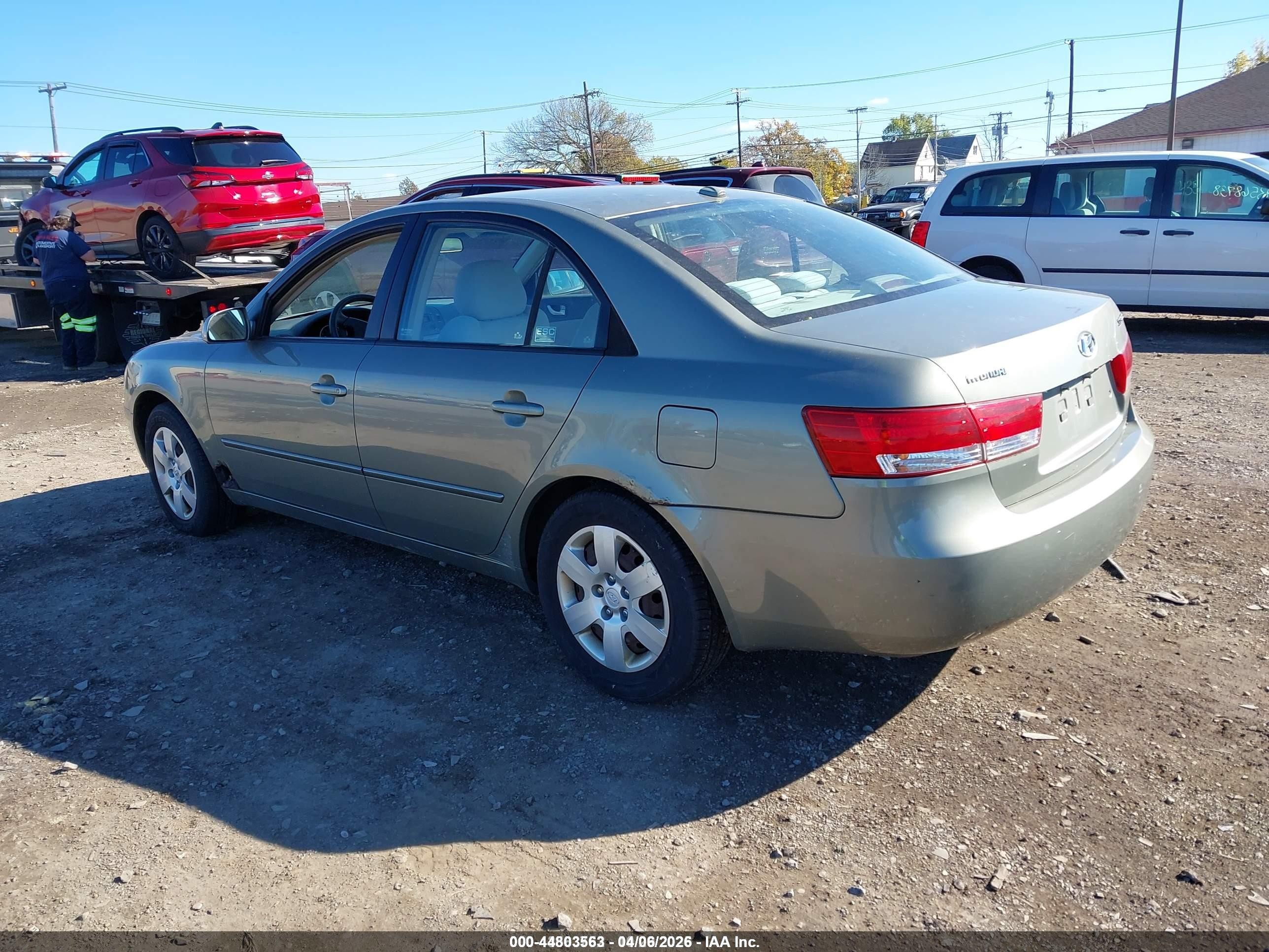 2008 Hyundai Sonata Gls Green vin: 5NPET46CX8H395745