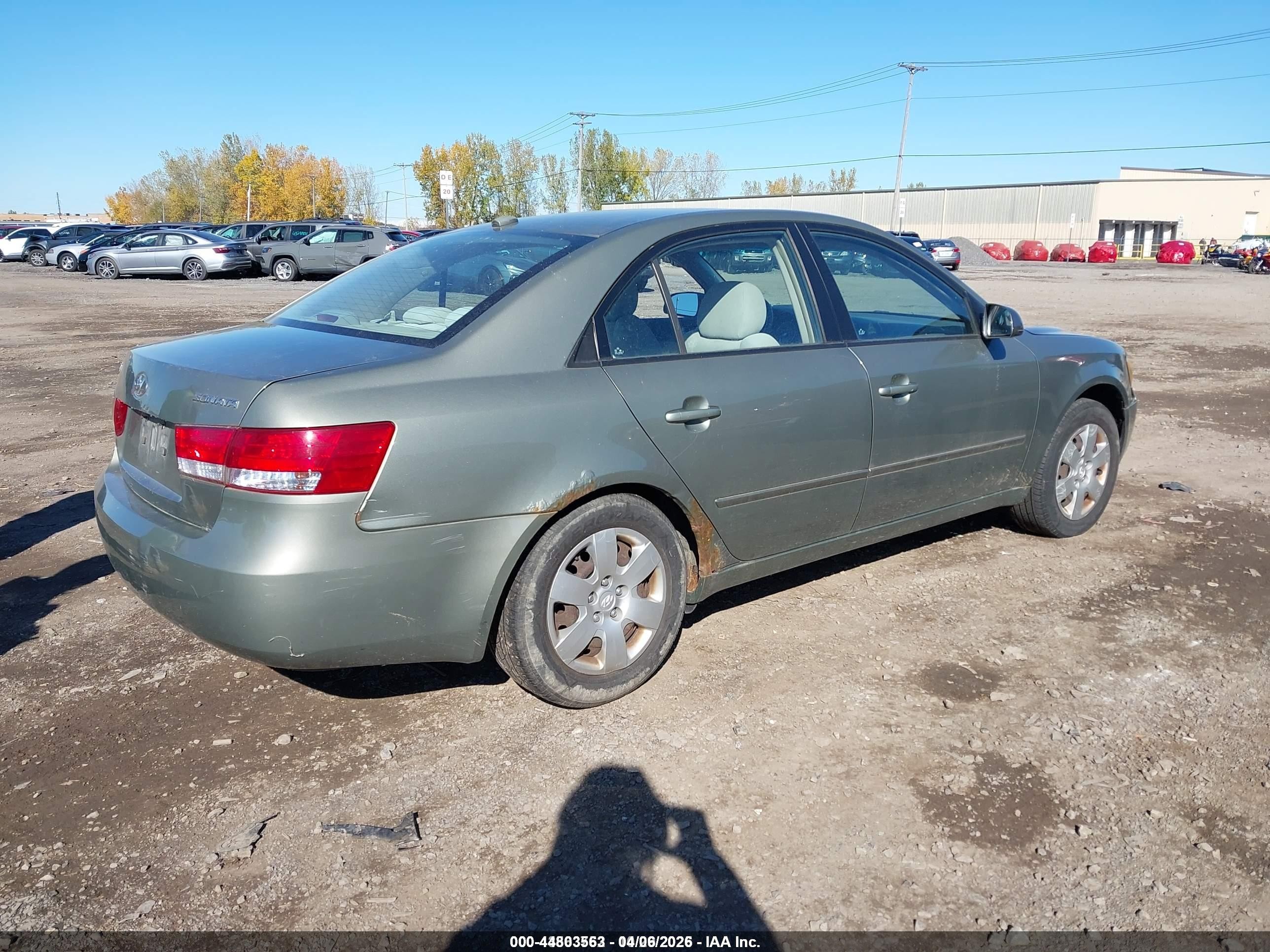 2008 Hyundai Sonata Gls Green vin: 5NPET46CX8H395745