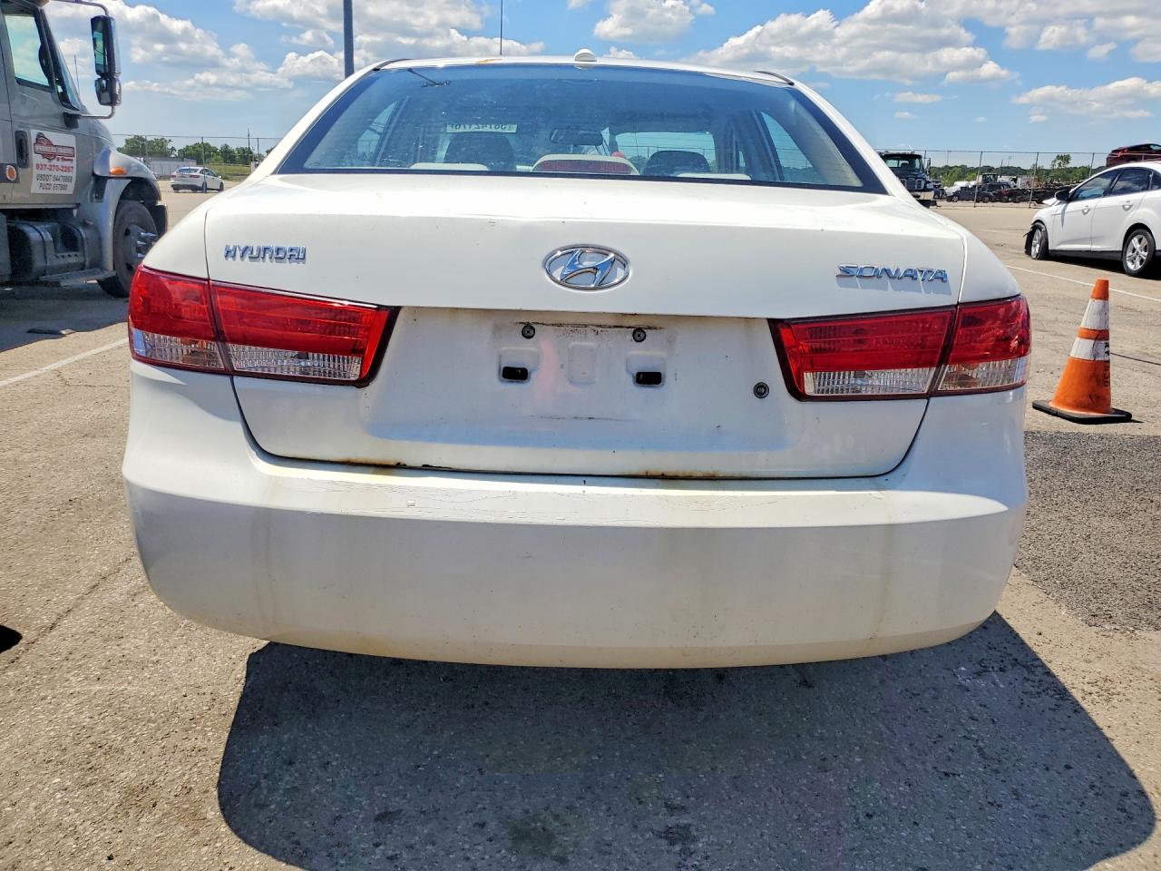 2008 Hyundai Sonata Gls White vin: 5NPET46CX8H397902