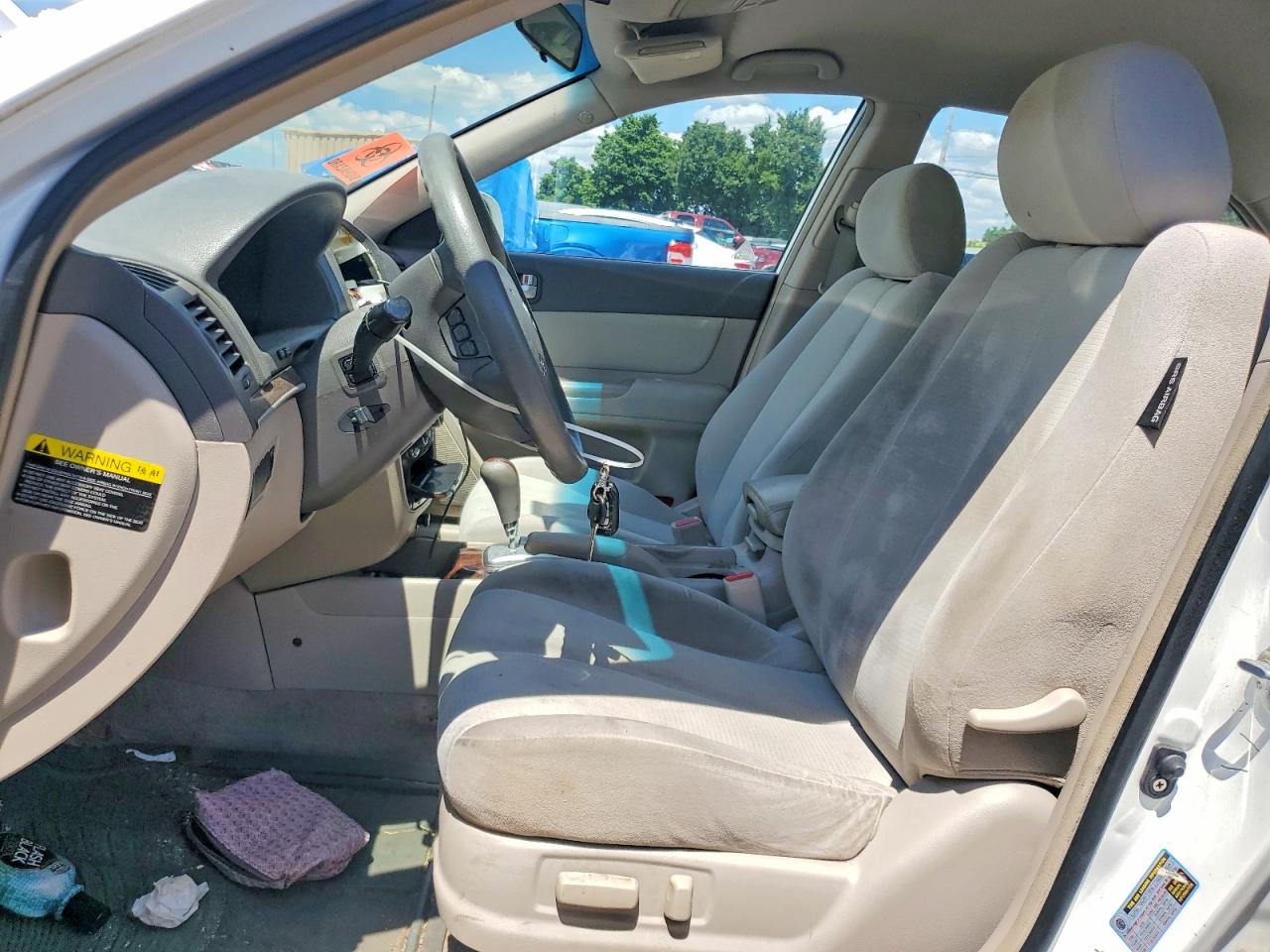2008 Hyundai Sonata Gls White vin: 5NPET46CX8H397902