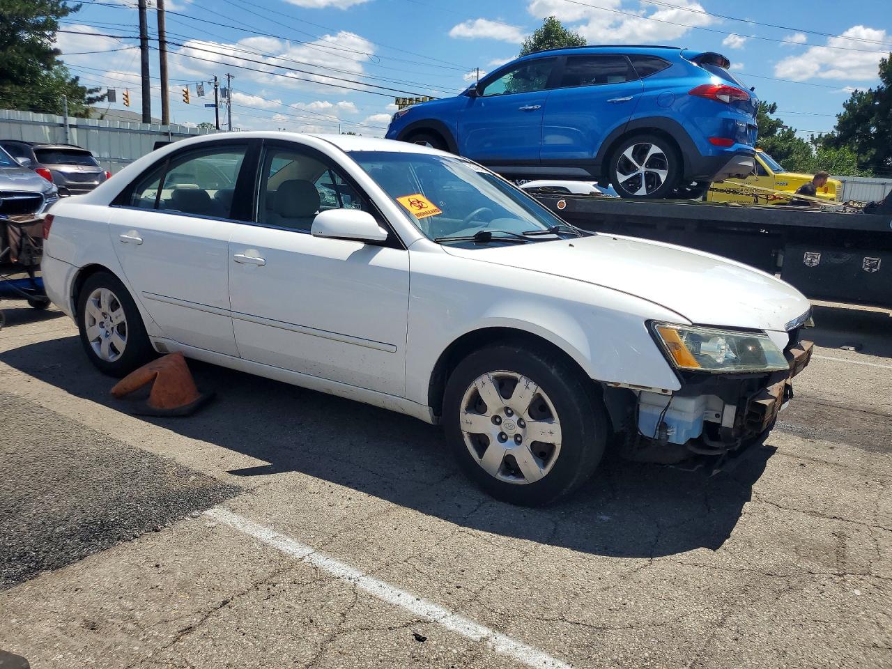 2008 Hyundai Sonata Gls White vin: 5NPET46CX8H397902