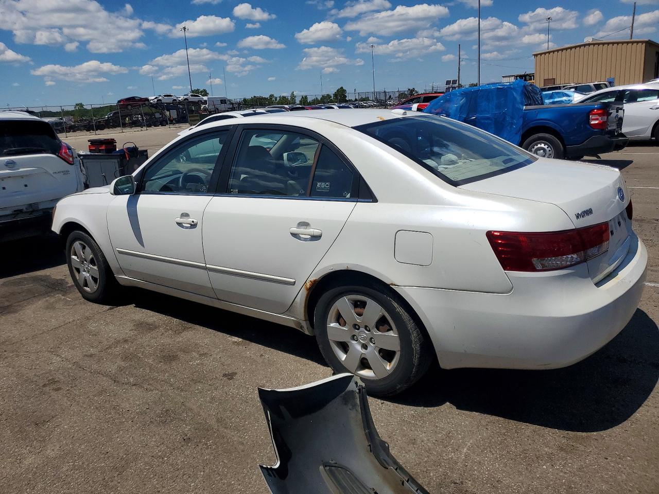 2008 Hyundai Sonata Gls White vin: 5NPET46CX8H397902