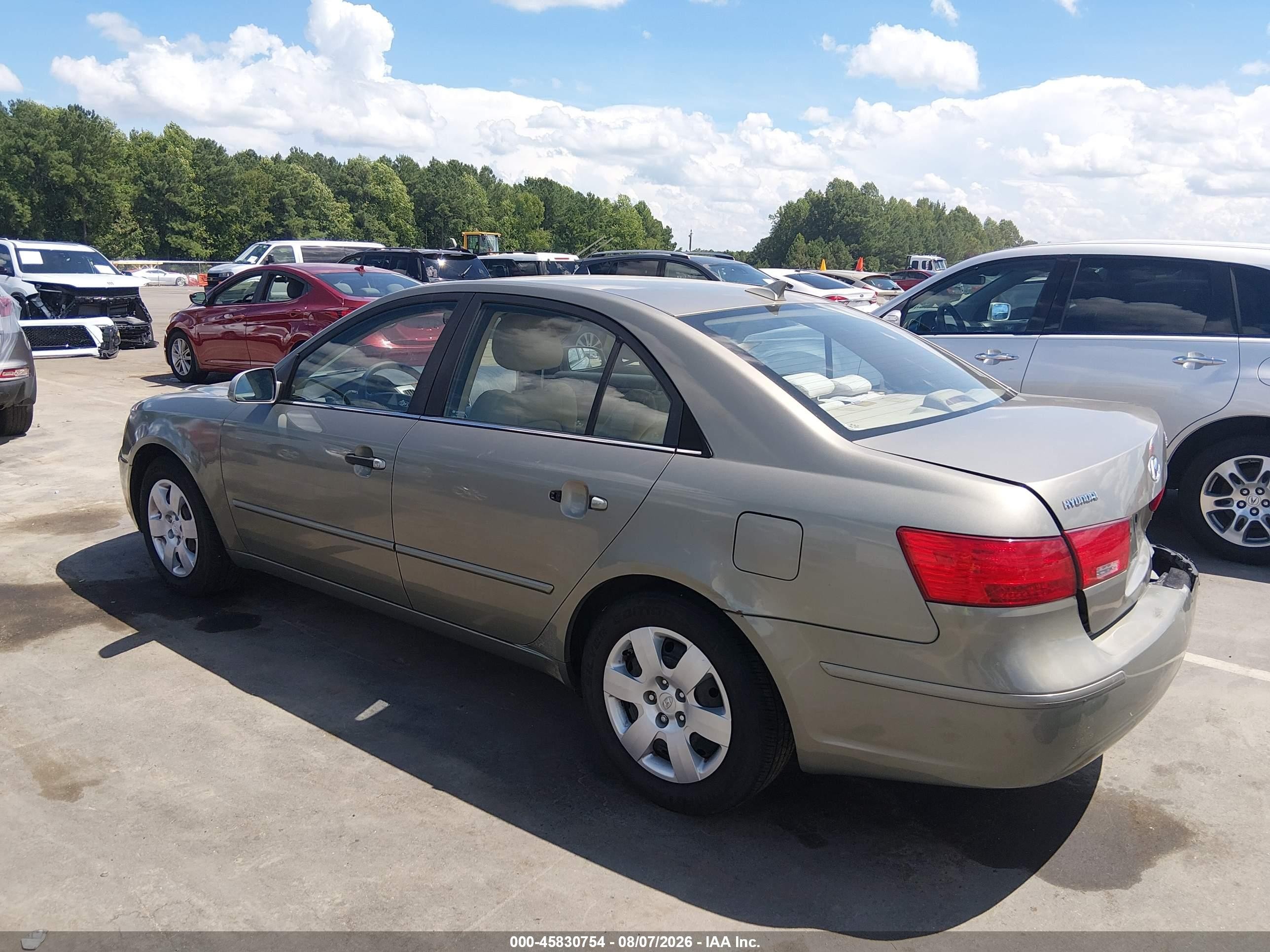 2009 Hyundai Sonata Gls Желто-коричневый vin: 5NPET46CX9H409029