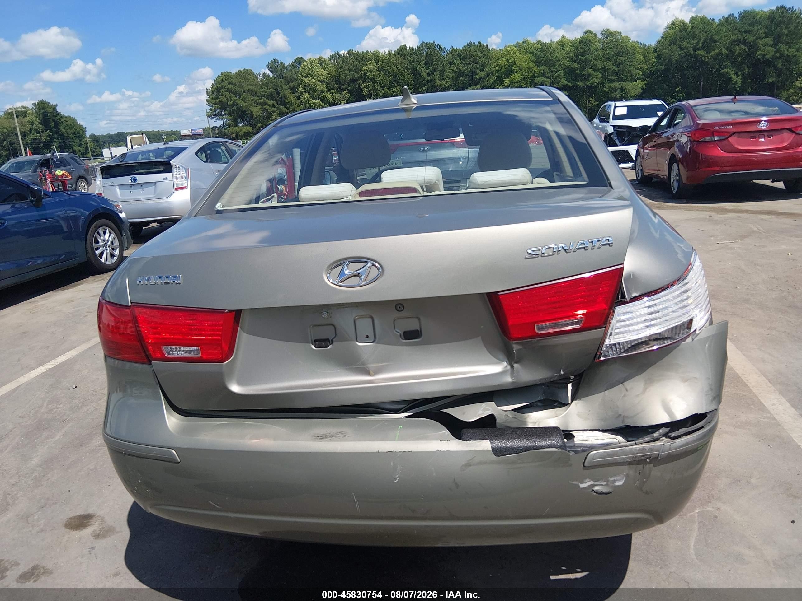 2009 Hyundai Sonata Gls Желто-коричневый vin: 5NPET46CX9H409029