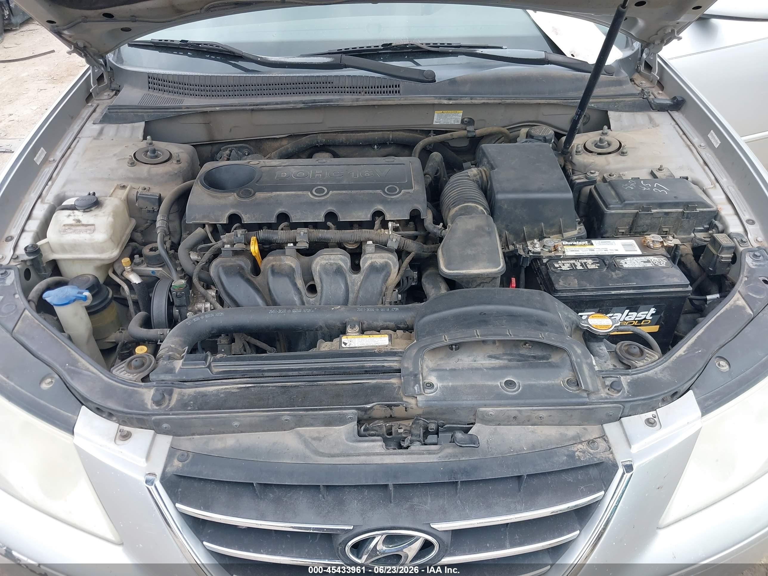 2009 Hyundai Sonata Gls Silver vin: 5NPET46CX9H433640