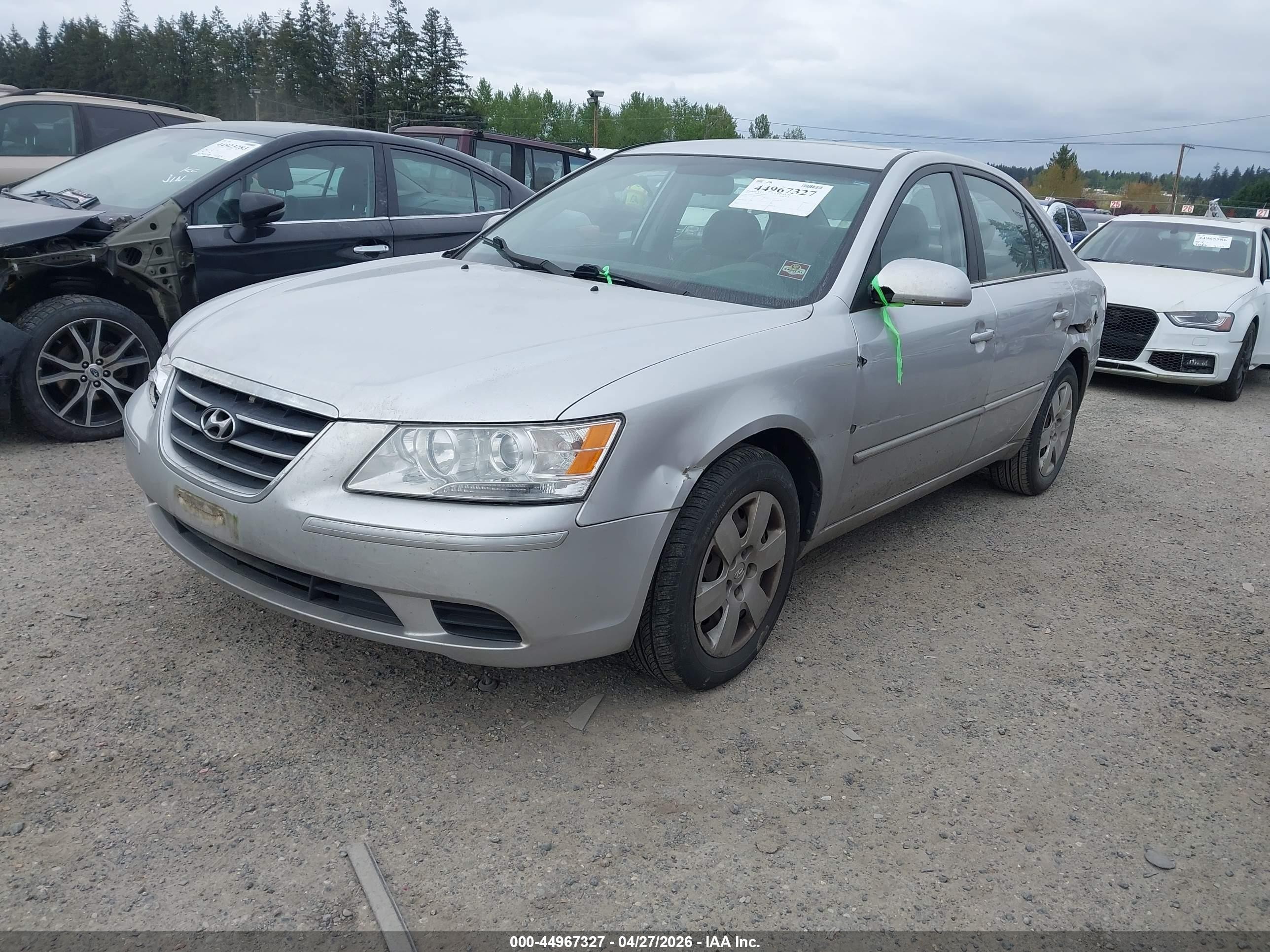 2009 Hyundai Sonata Gls Серебряный vin: 5NPET46CX9H434187