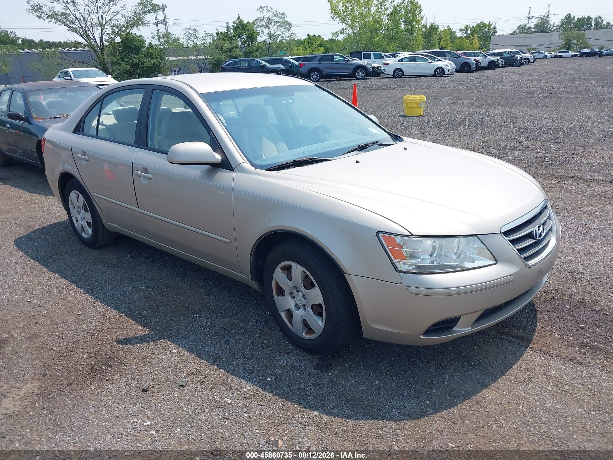 2009 Hyundai Sonata Gls Золотой vin: 5NPET46CX9H440927