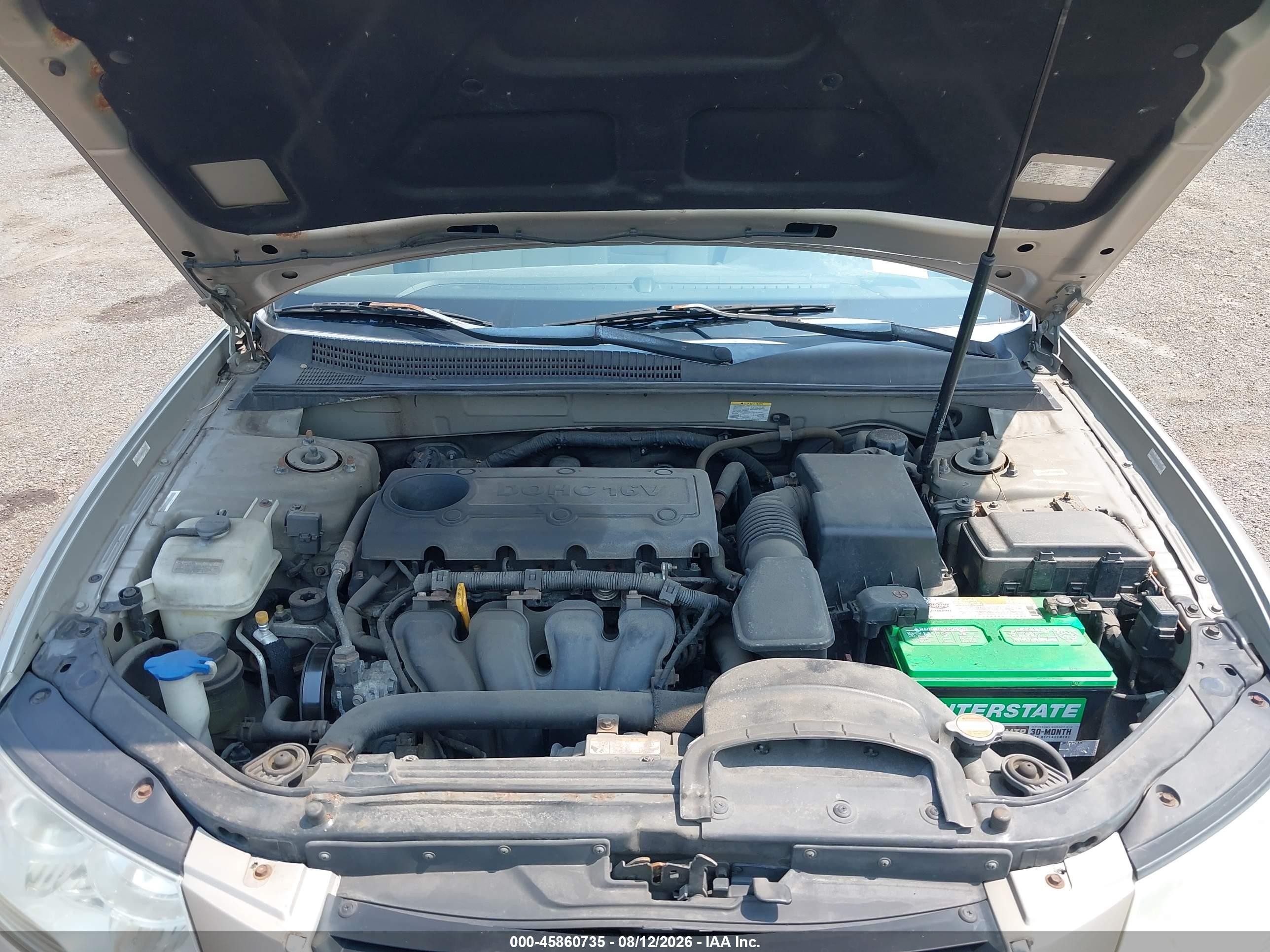 2009 Hyundai Sonata Gls Золотой vin: 5NPET46CX9H440927