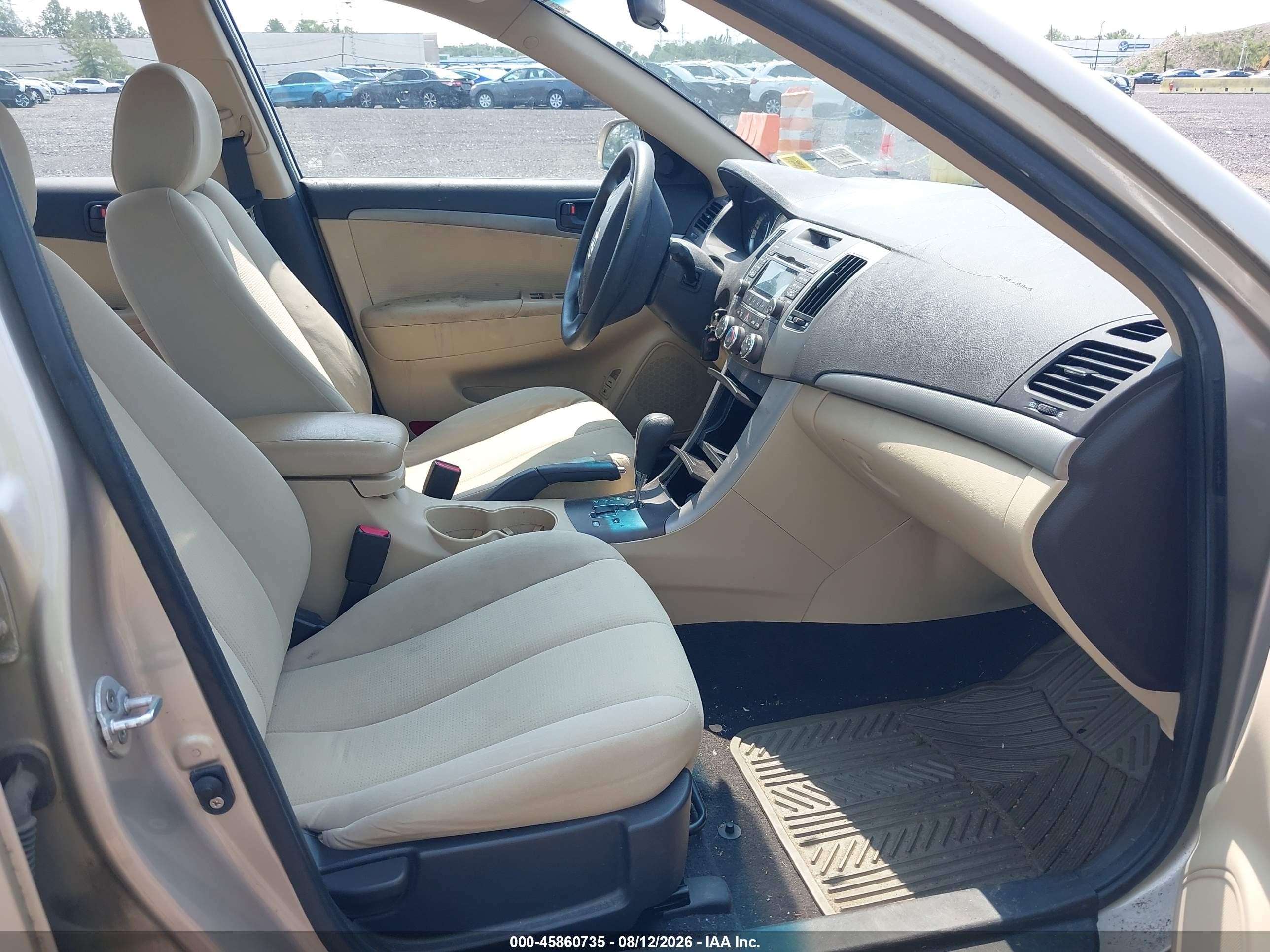 2009 Hyundai Sonata Gls Золотой vin: 5NPET46CX9H440927