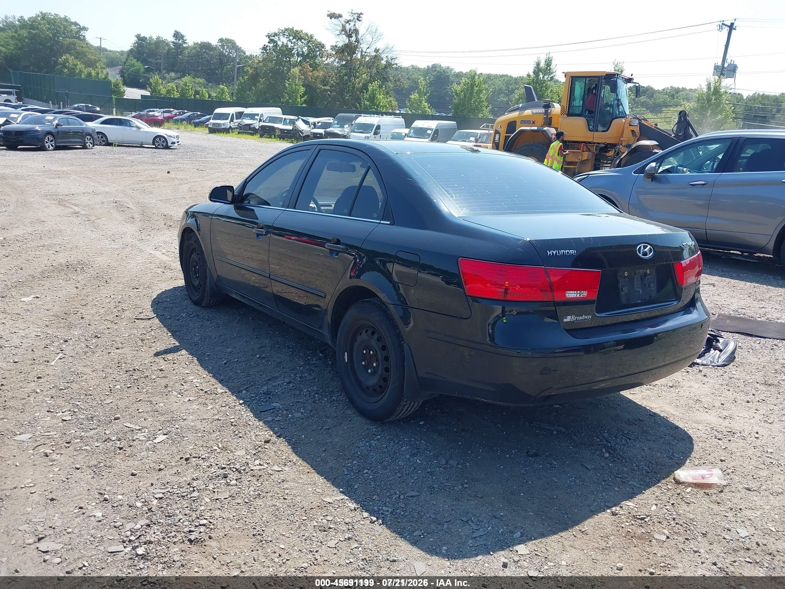 2009 Hyundai Sonata Gls Черный vin: 5NPET46CX9H486144