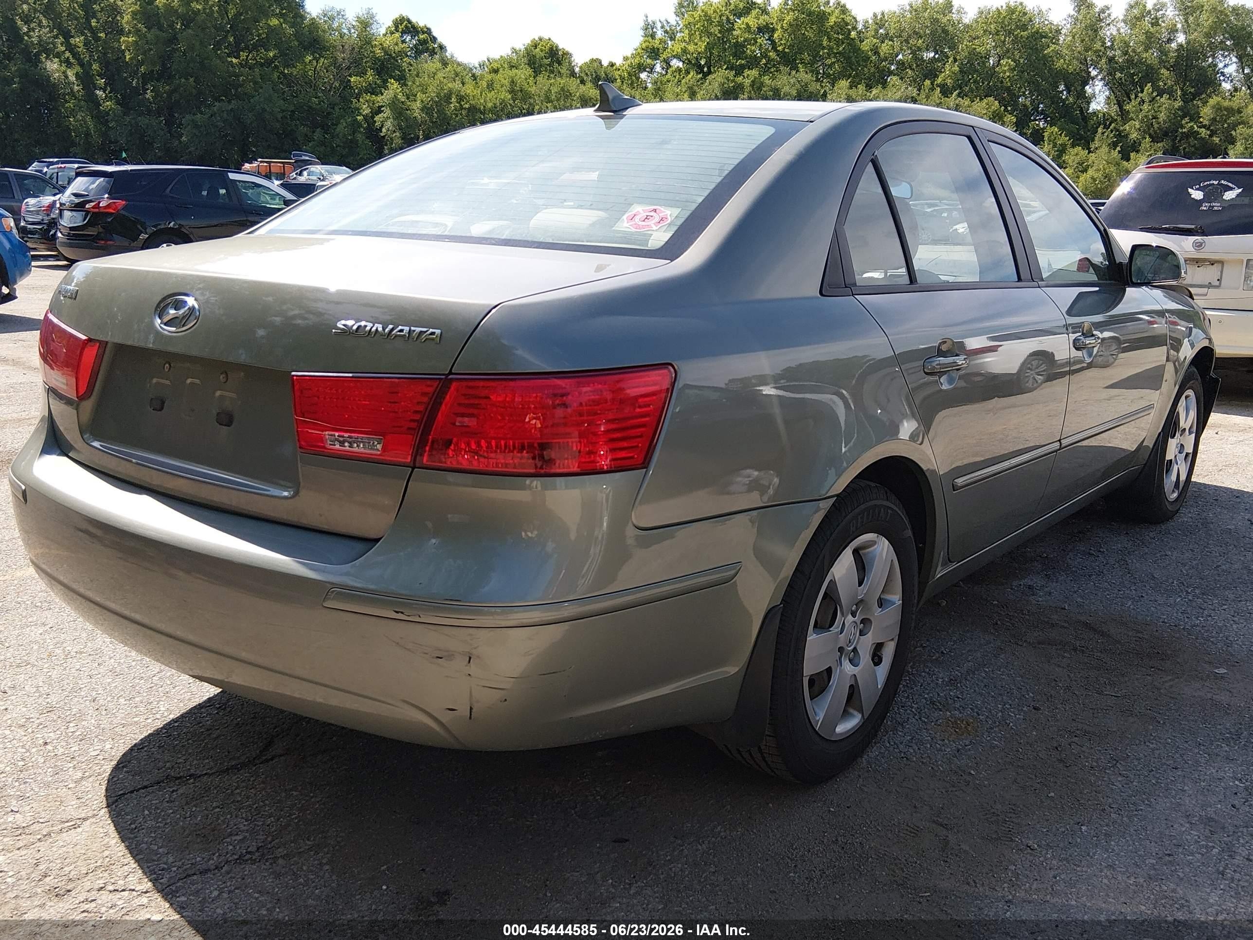 2009 Hyundai Sonata Gls Green vin: 5NPET46CX9H566933
