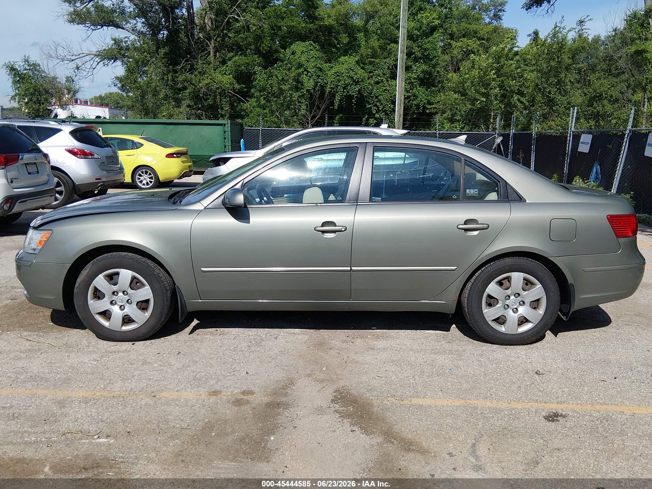 2009 Hyundai Sonata Gls Green vin: 5NPET46CX9H566933